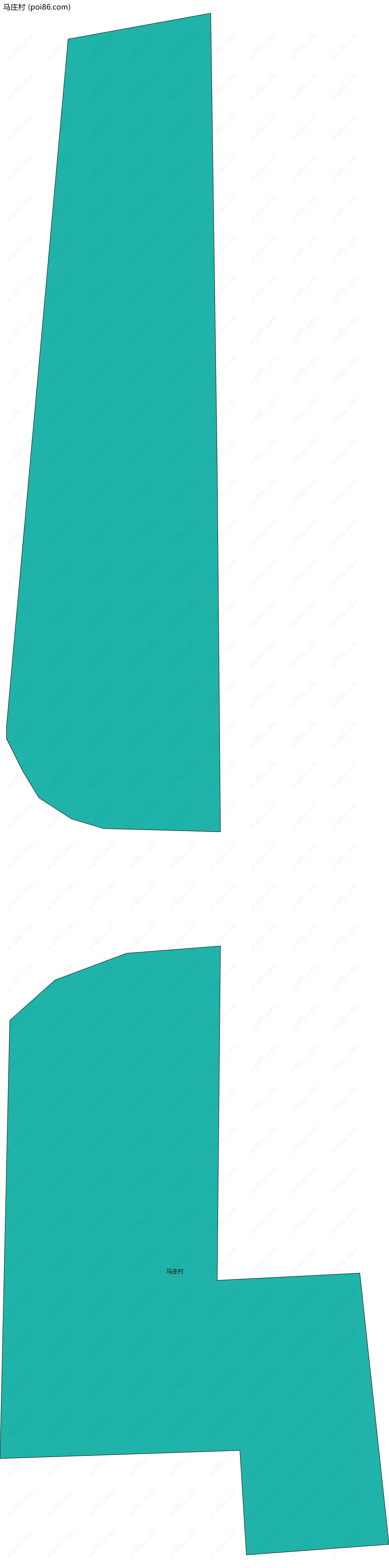 马庄村边界地图