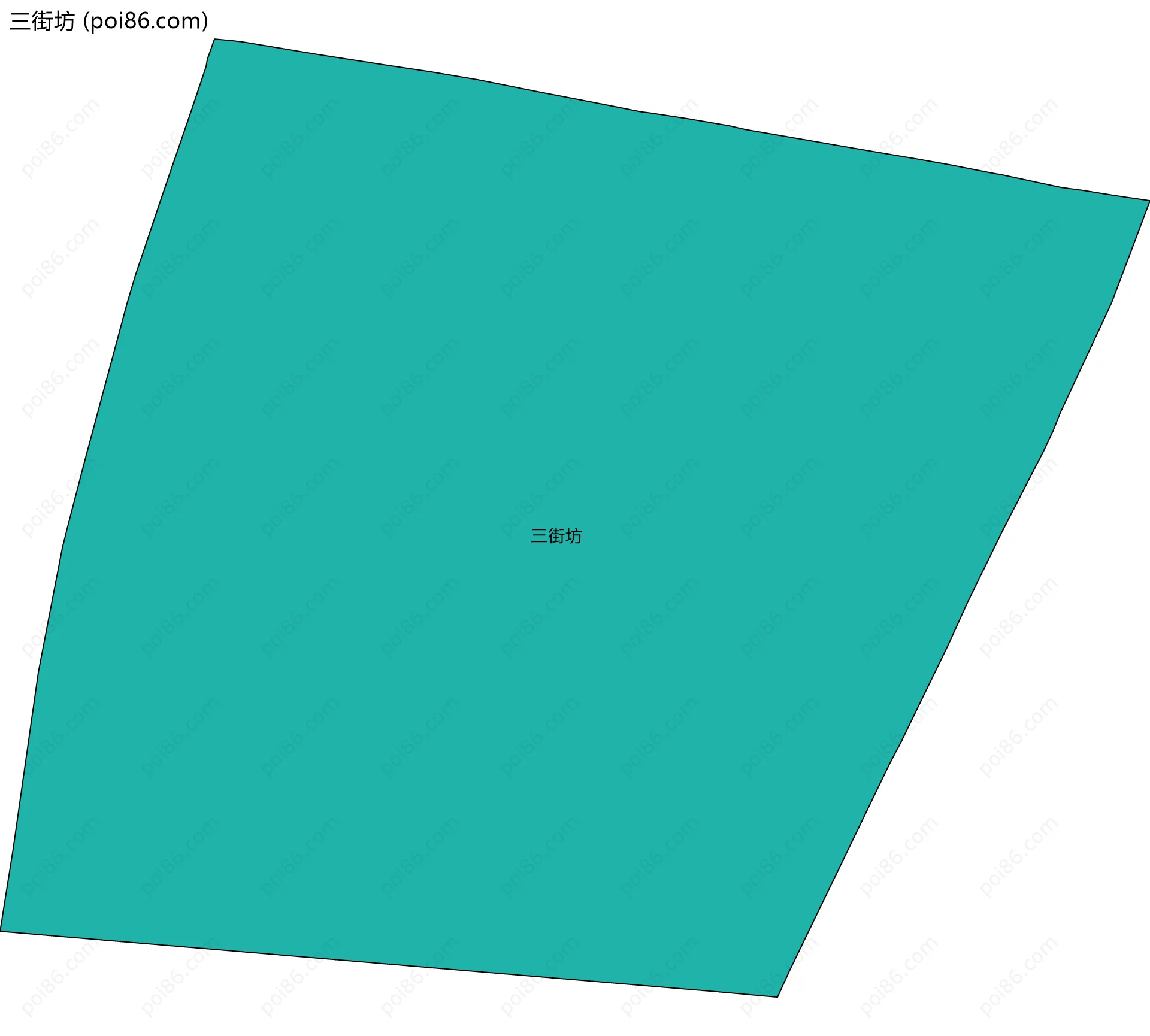 三街坊边界地图