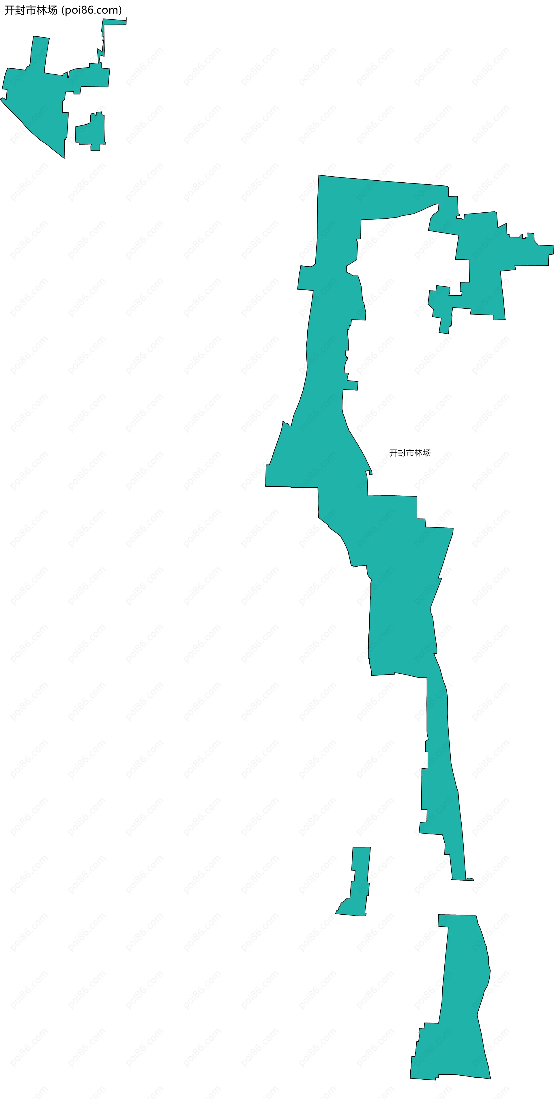 开封市林场边界地图
