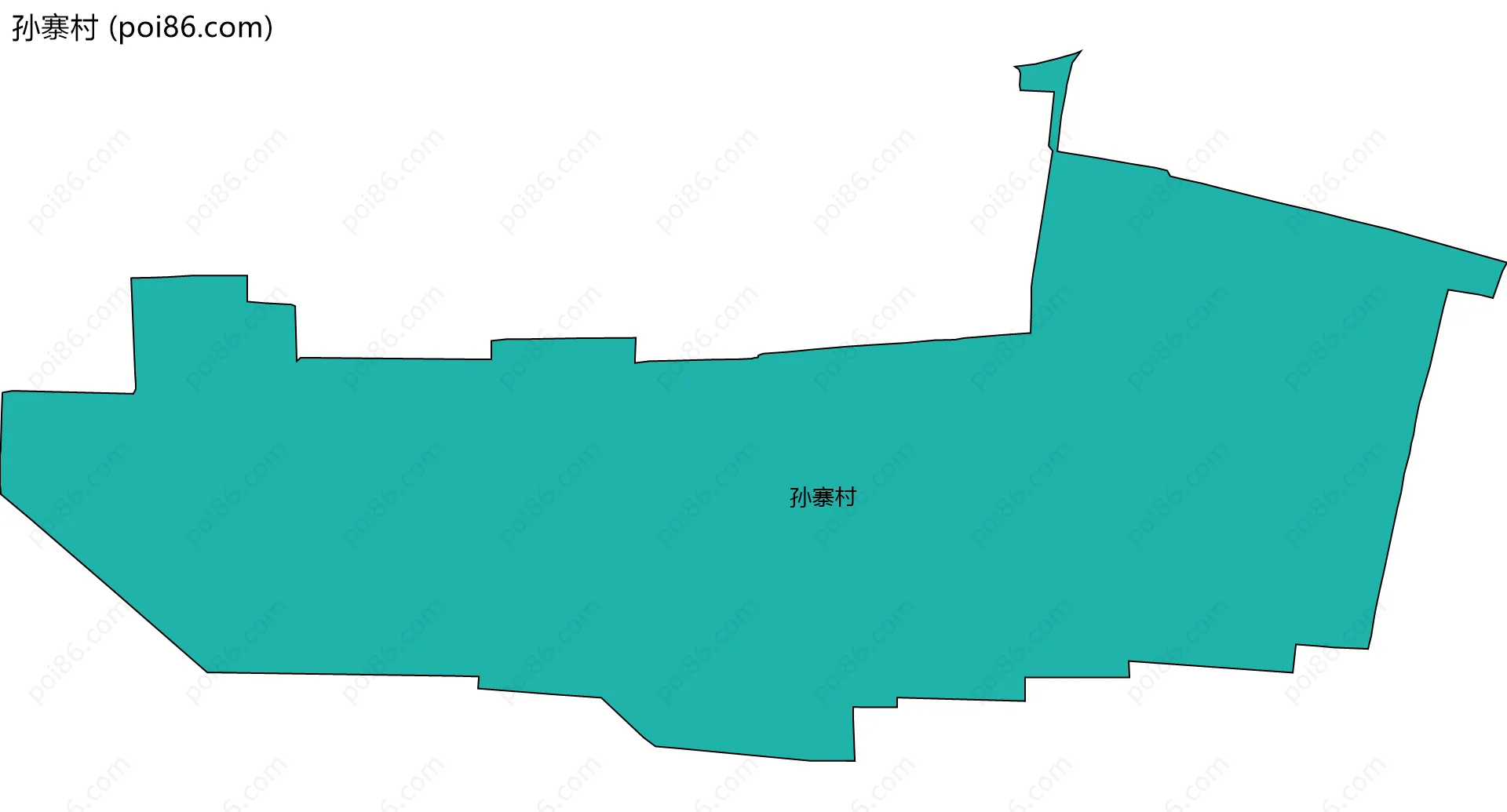 孙寨村边界地图