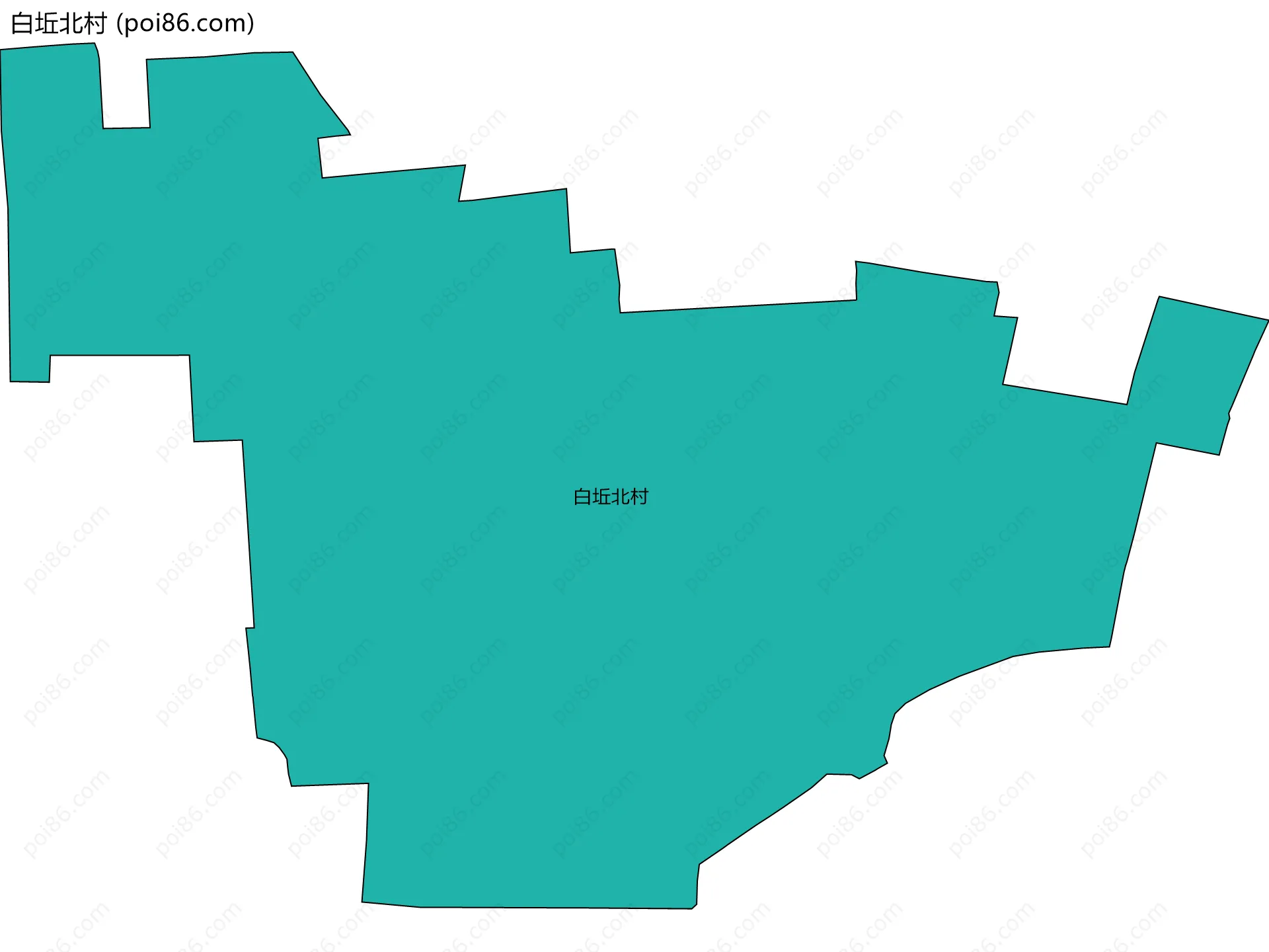白坵北村边界地图