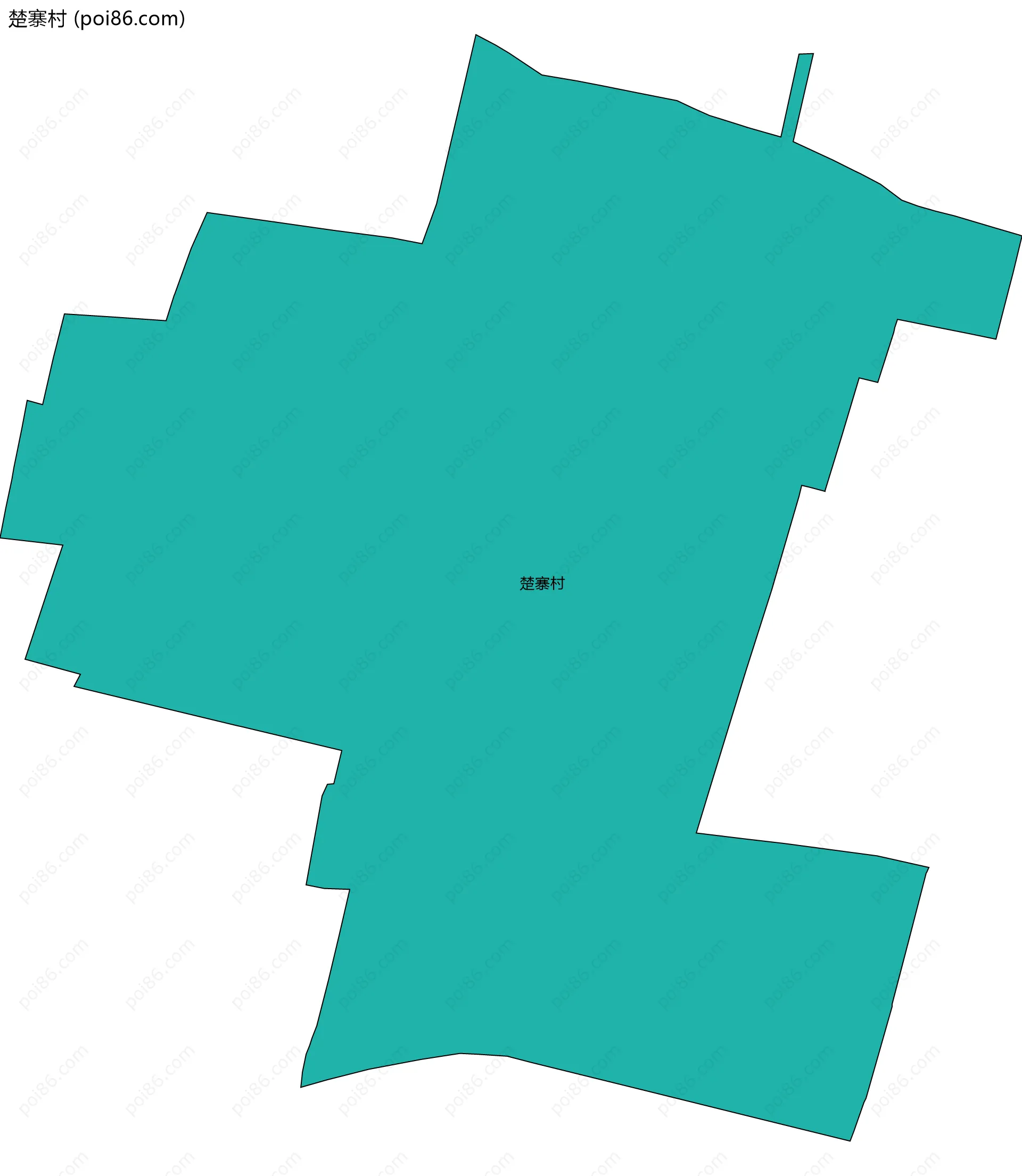 楚寨村边界地图