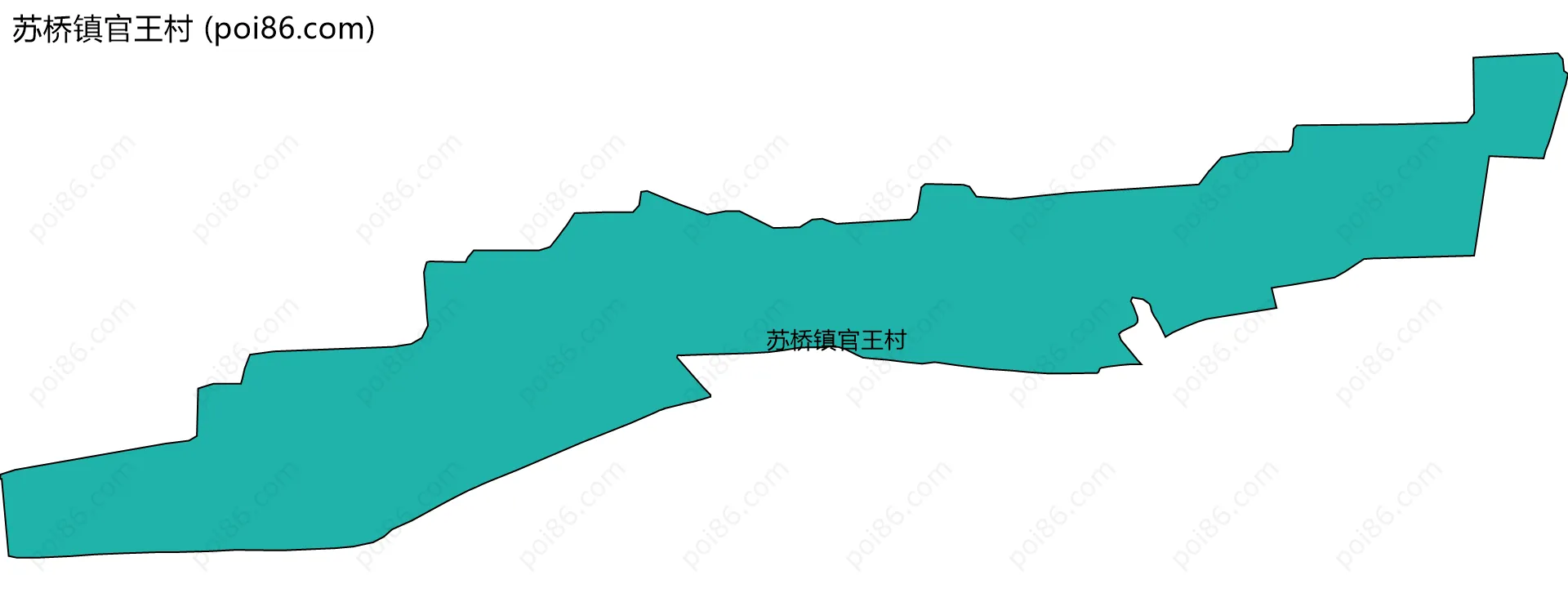 苏桥镇官王村边界地图