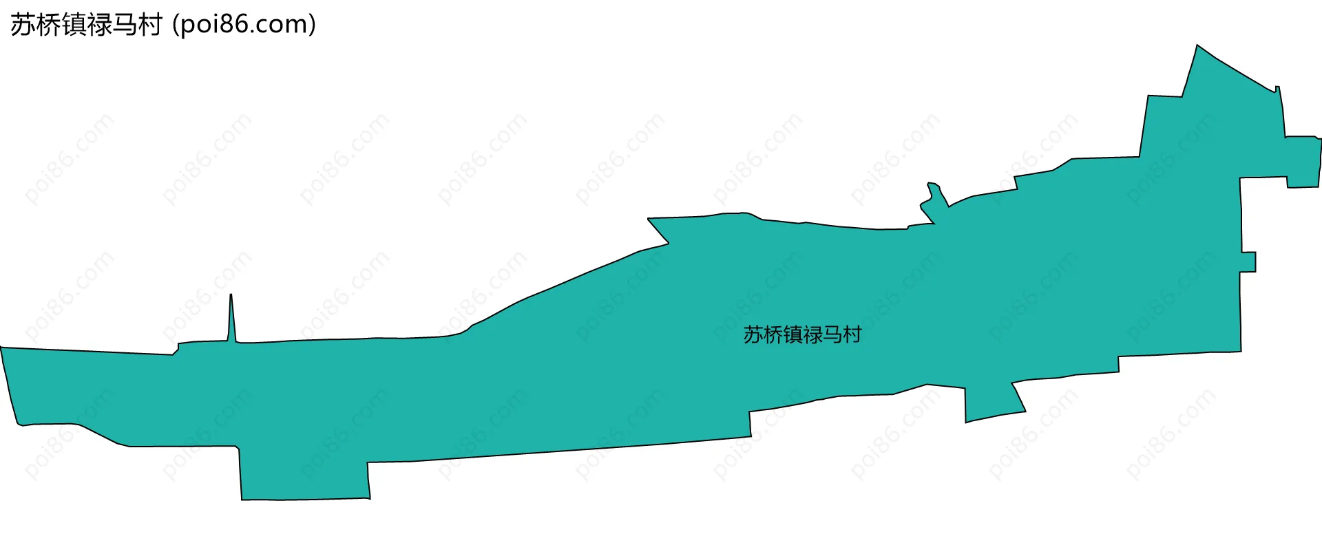 苏桥镇禄马村边界地图