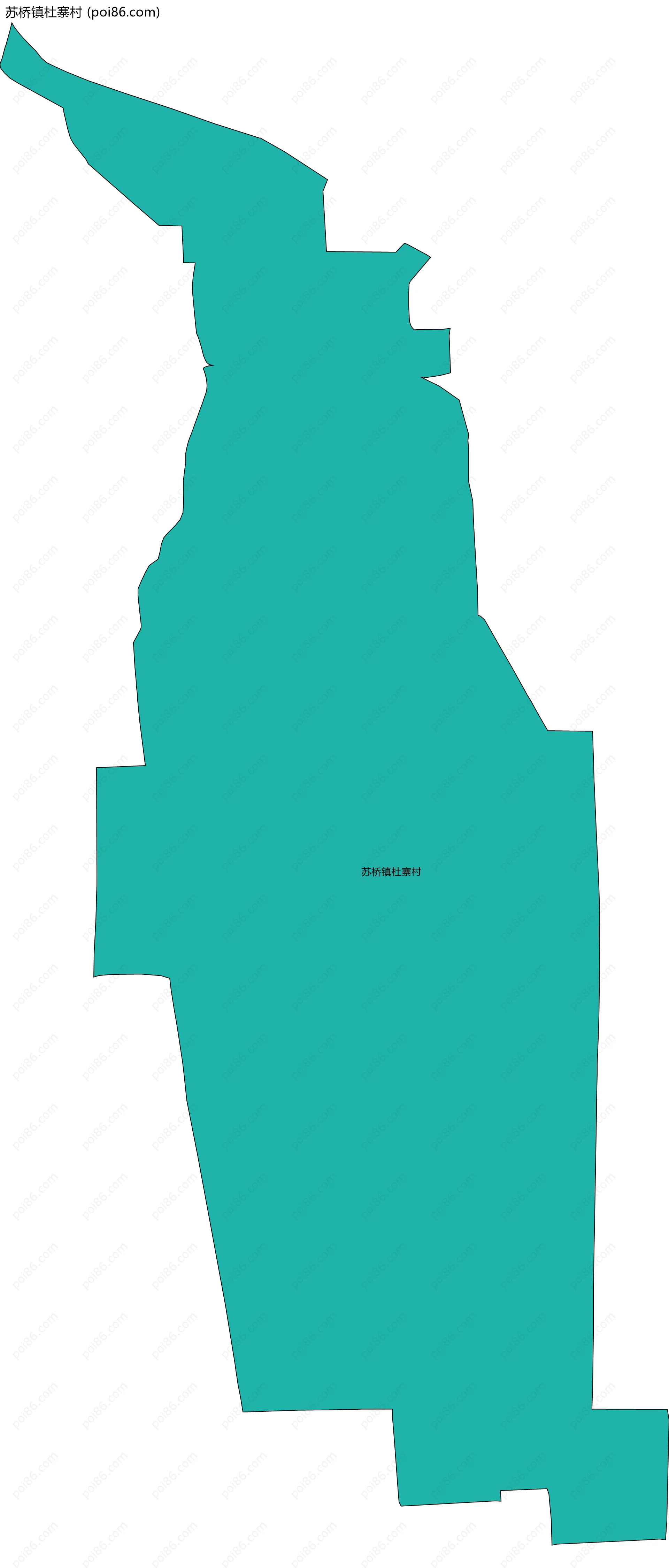 苏桥镇杜寨村边界地图