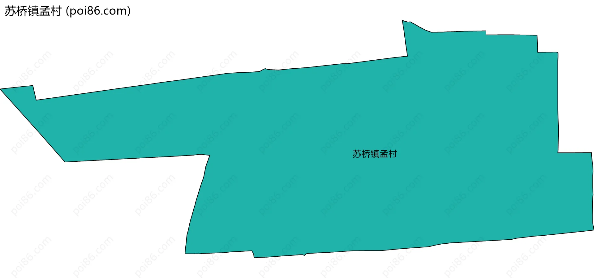 苏桥镇孟村边界地图