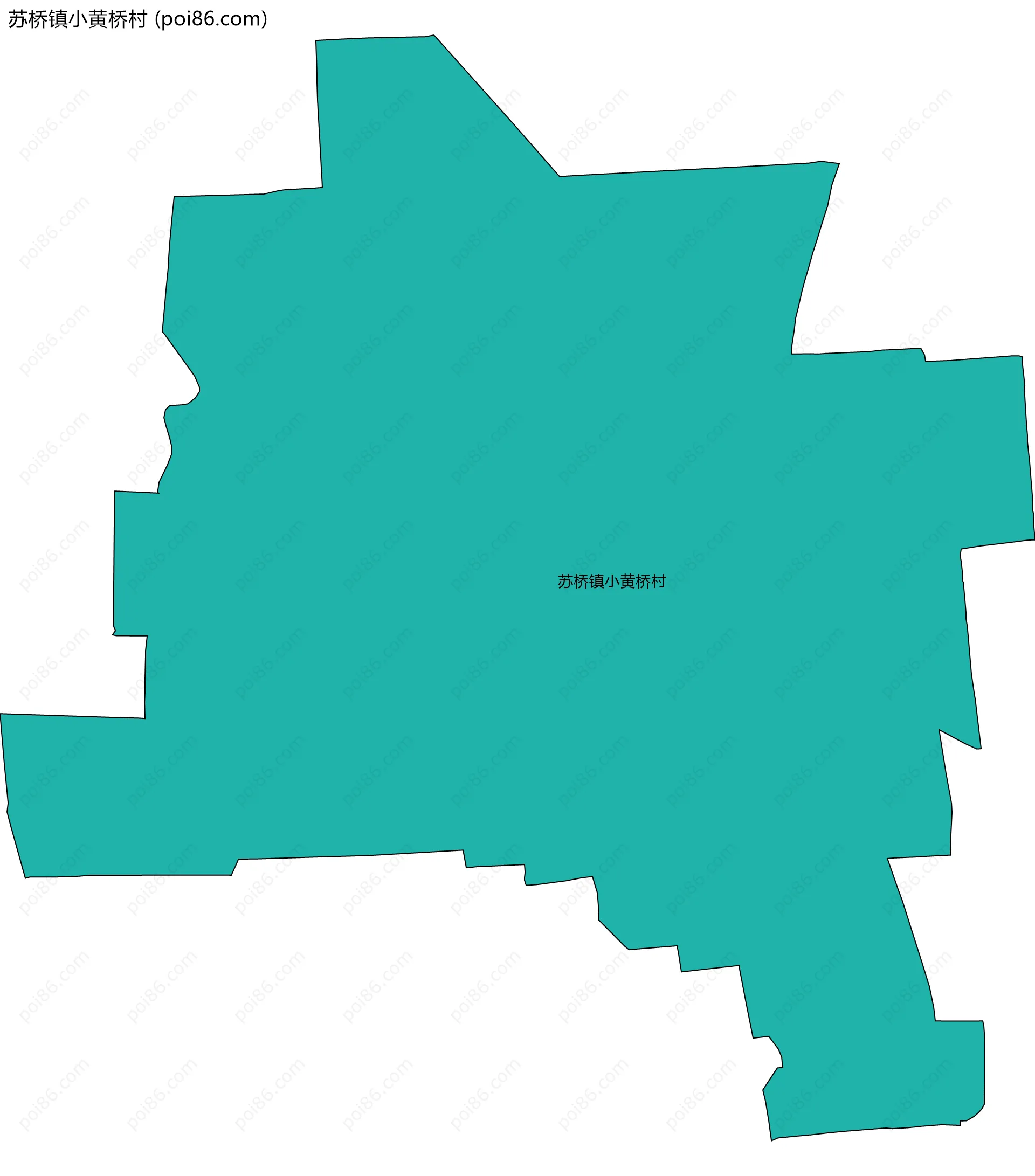 苏桥镇小黄桥村边界地图