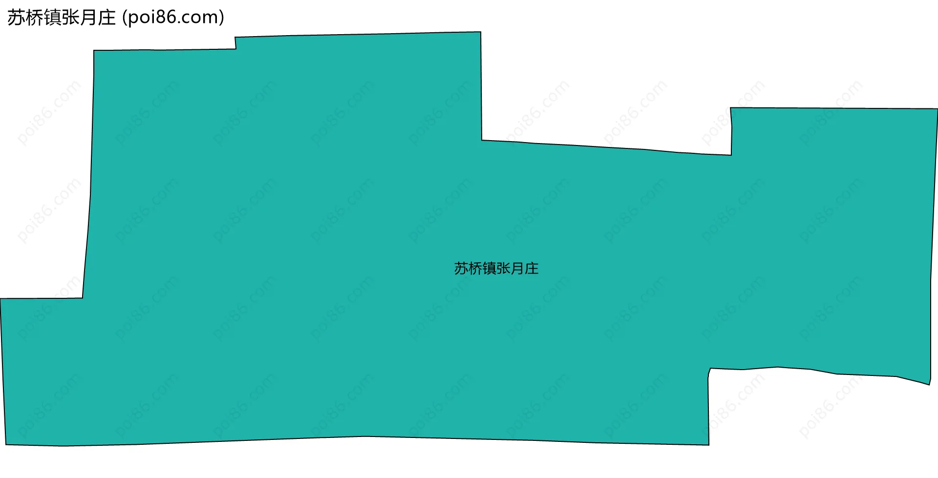 苏桥镇张月庄边界地图