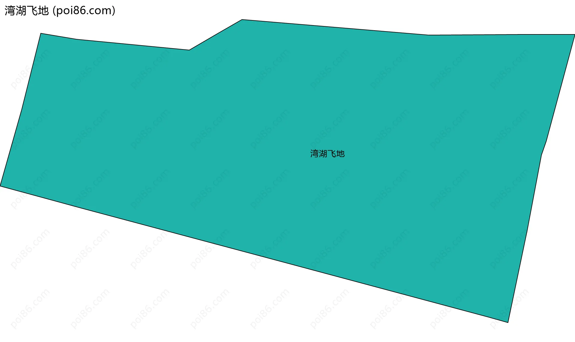 湾湖飞地边界地图