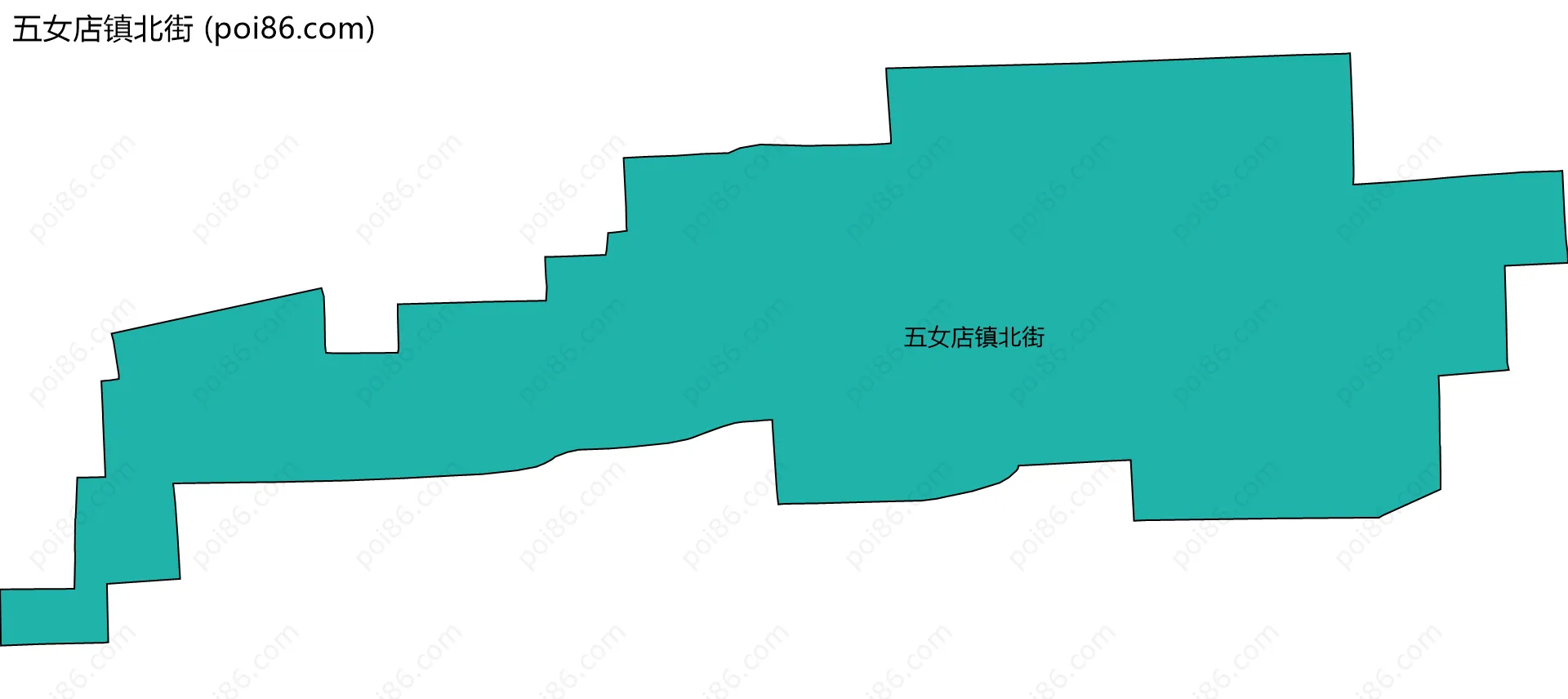 五女店镇北街边界地图