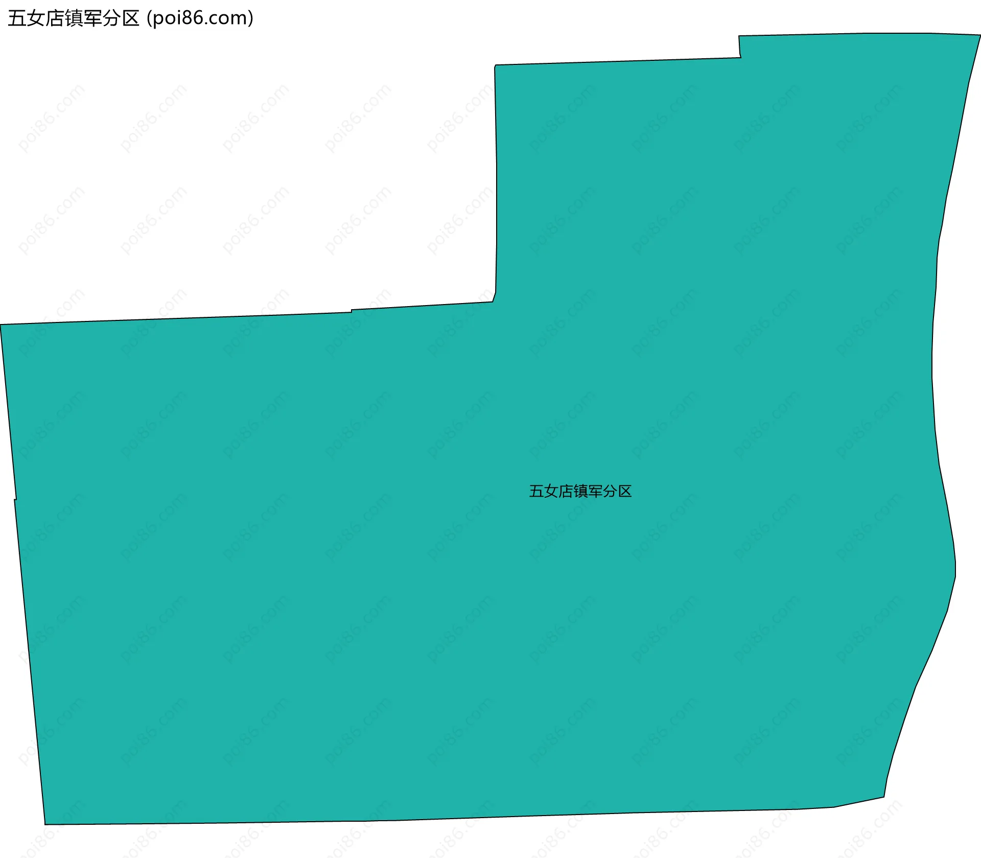 五女店镇军分区边界地图