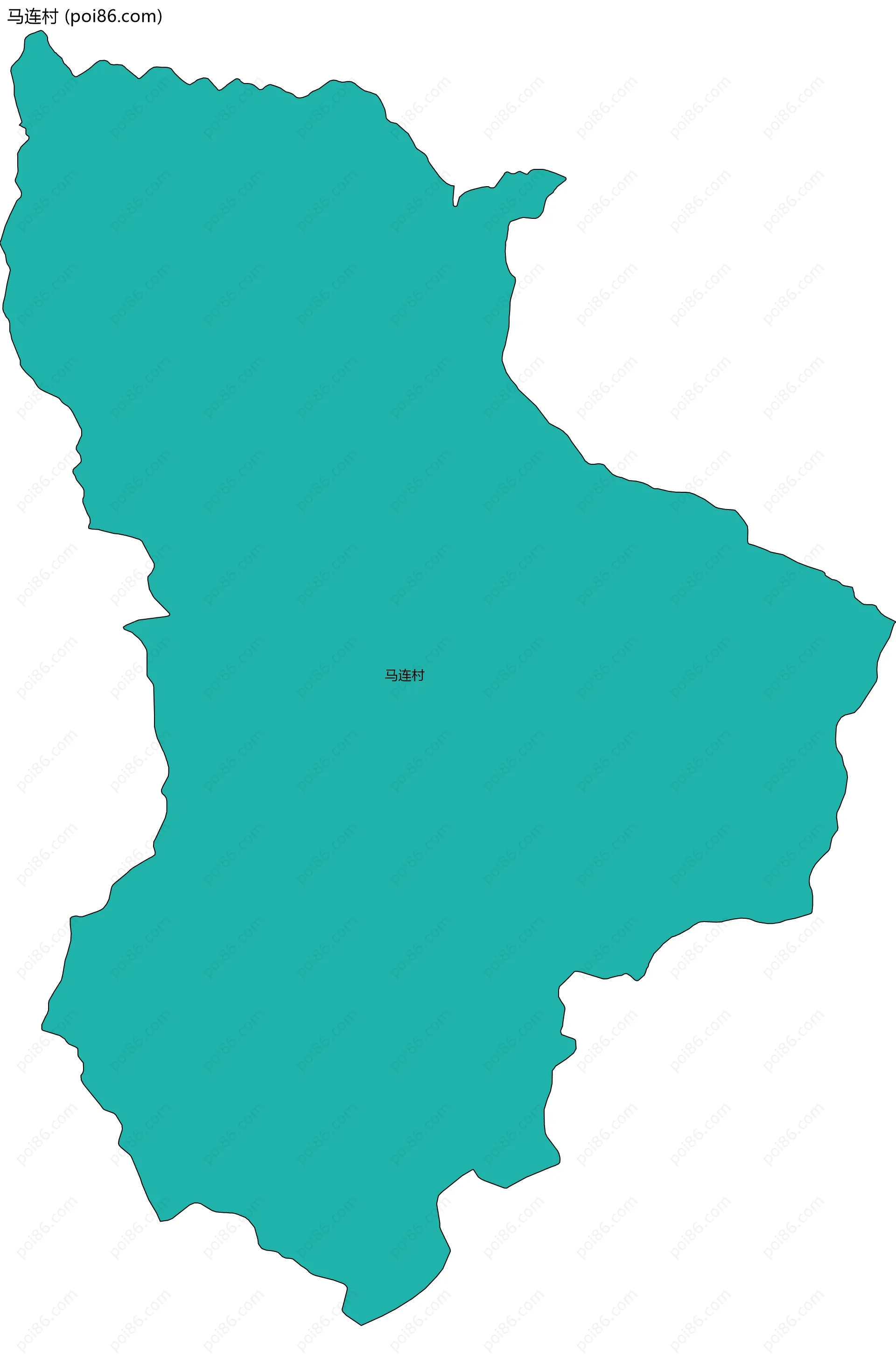 马连村边界地图