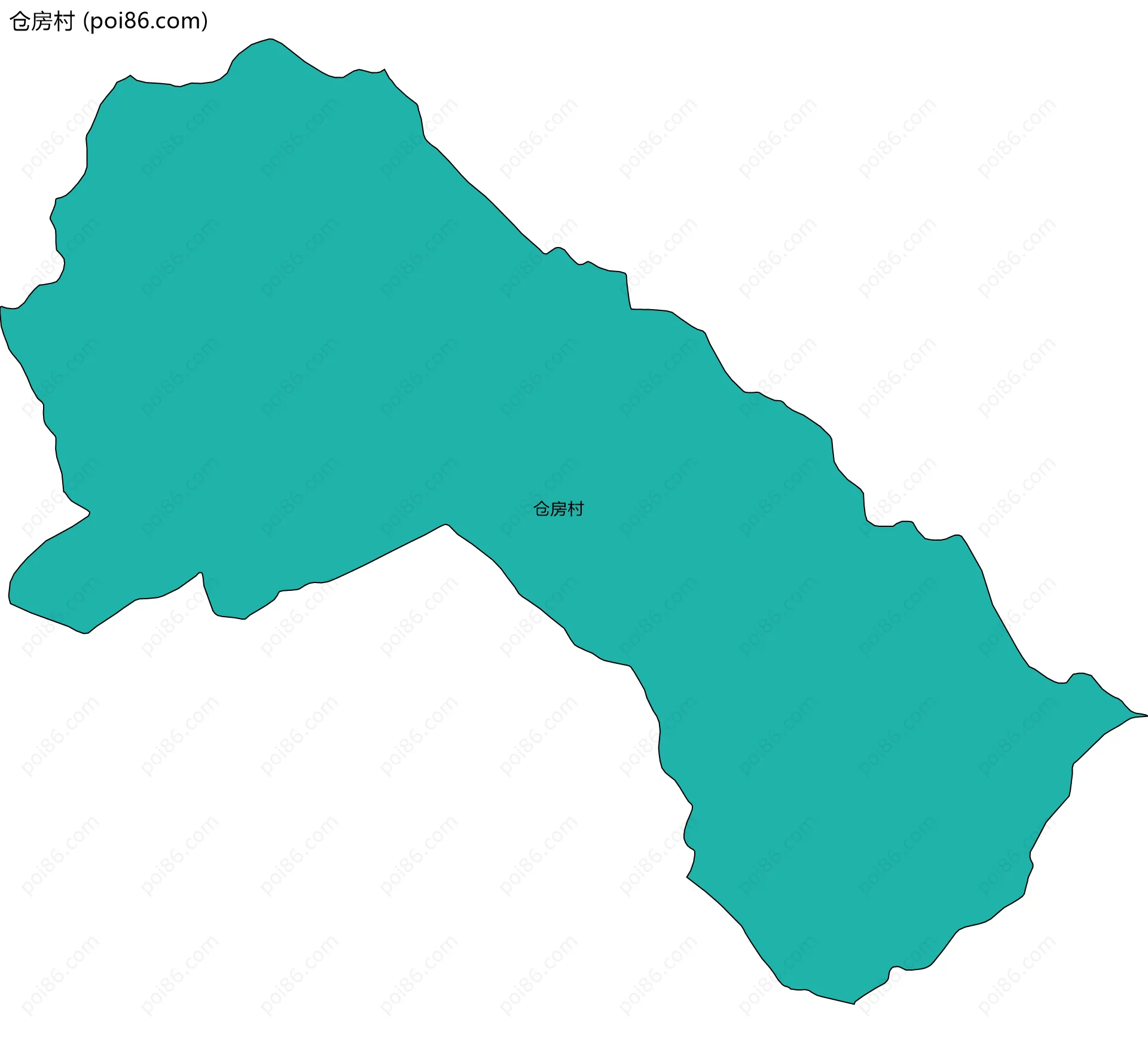 仓房村边界地图