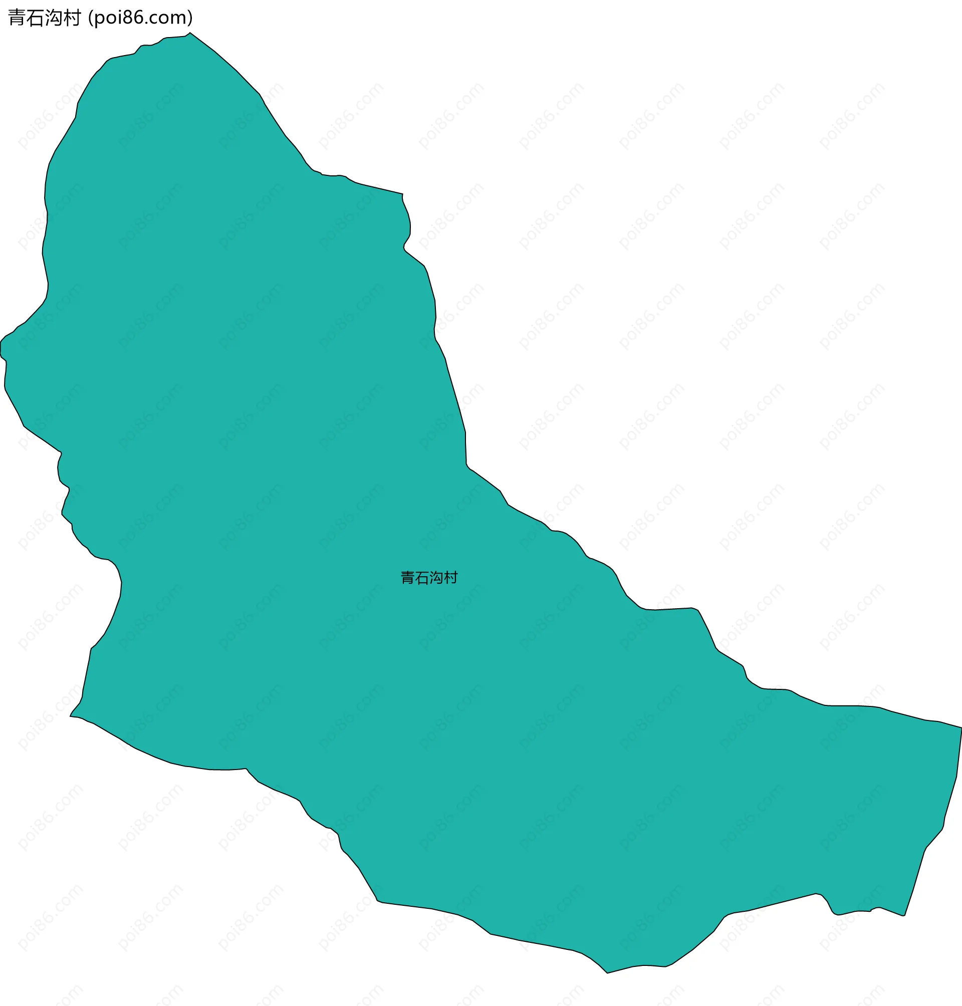 青石沟村边界地图