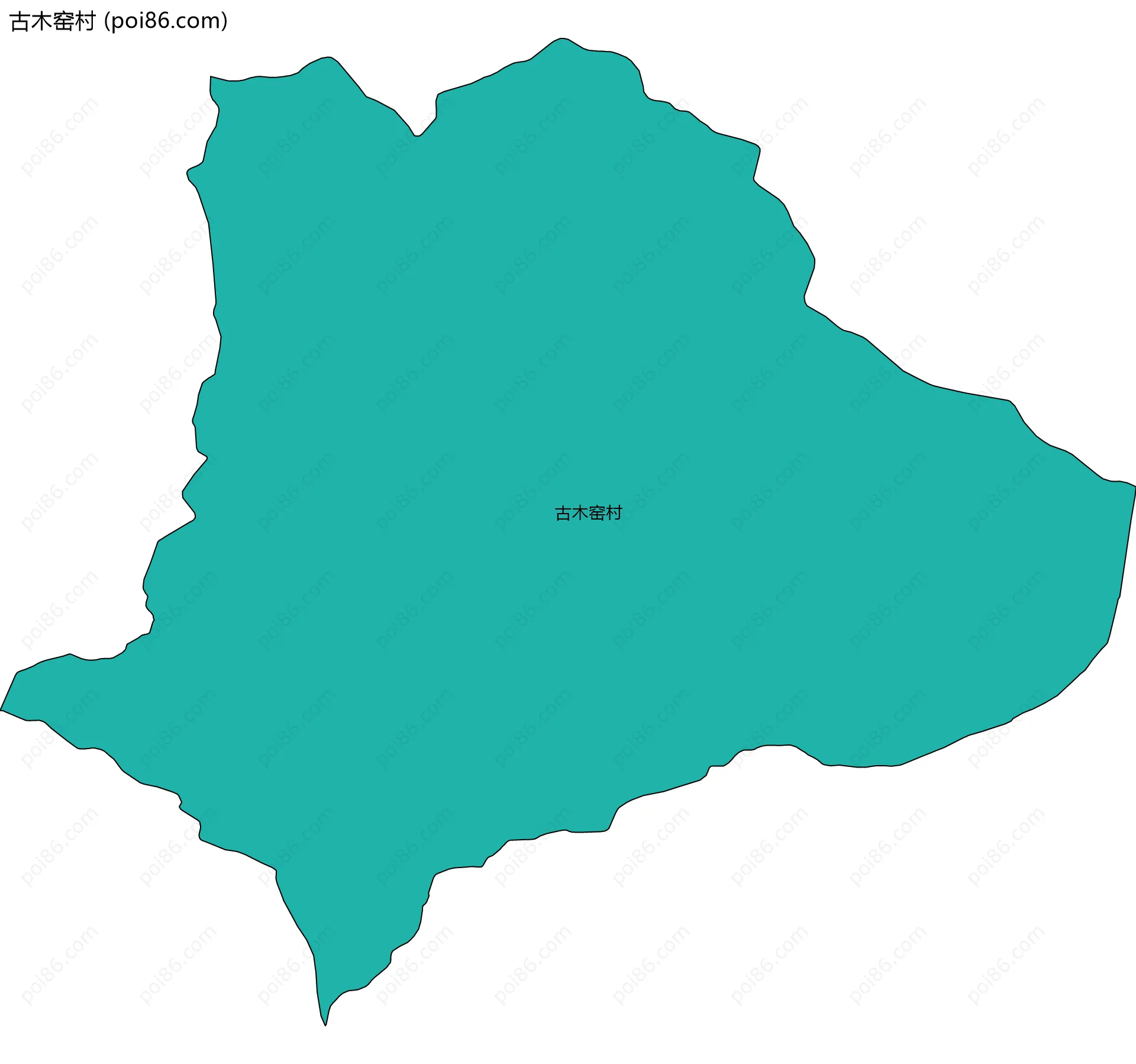 古木窑村边界地图