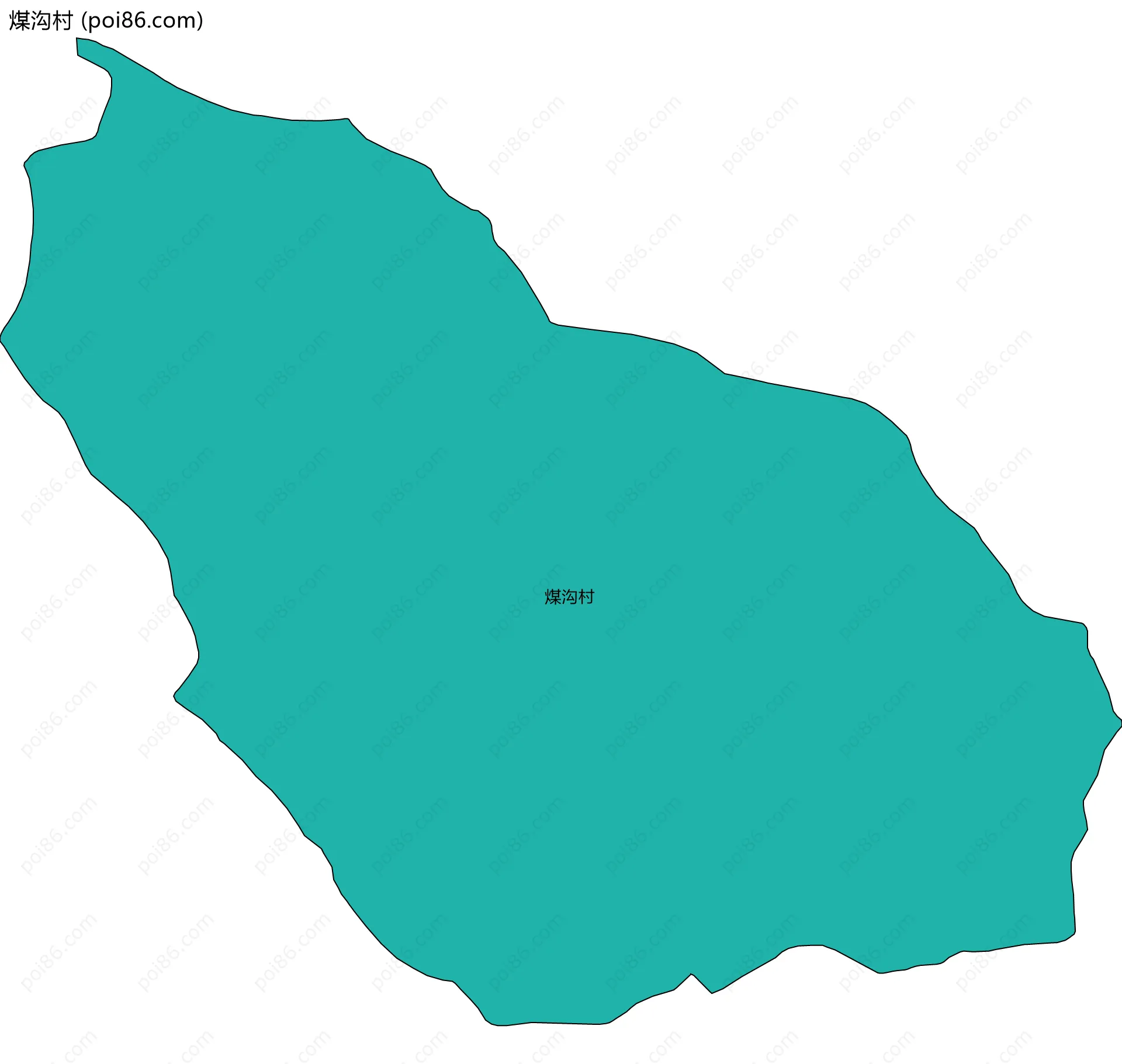 煤沟村边界地图
