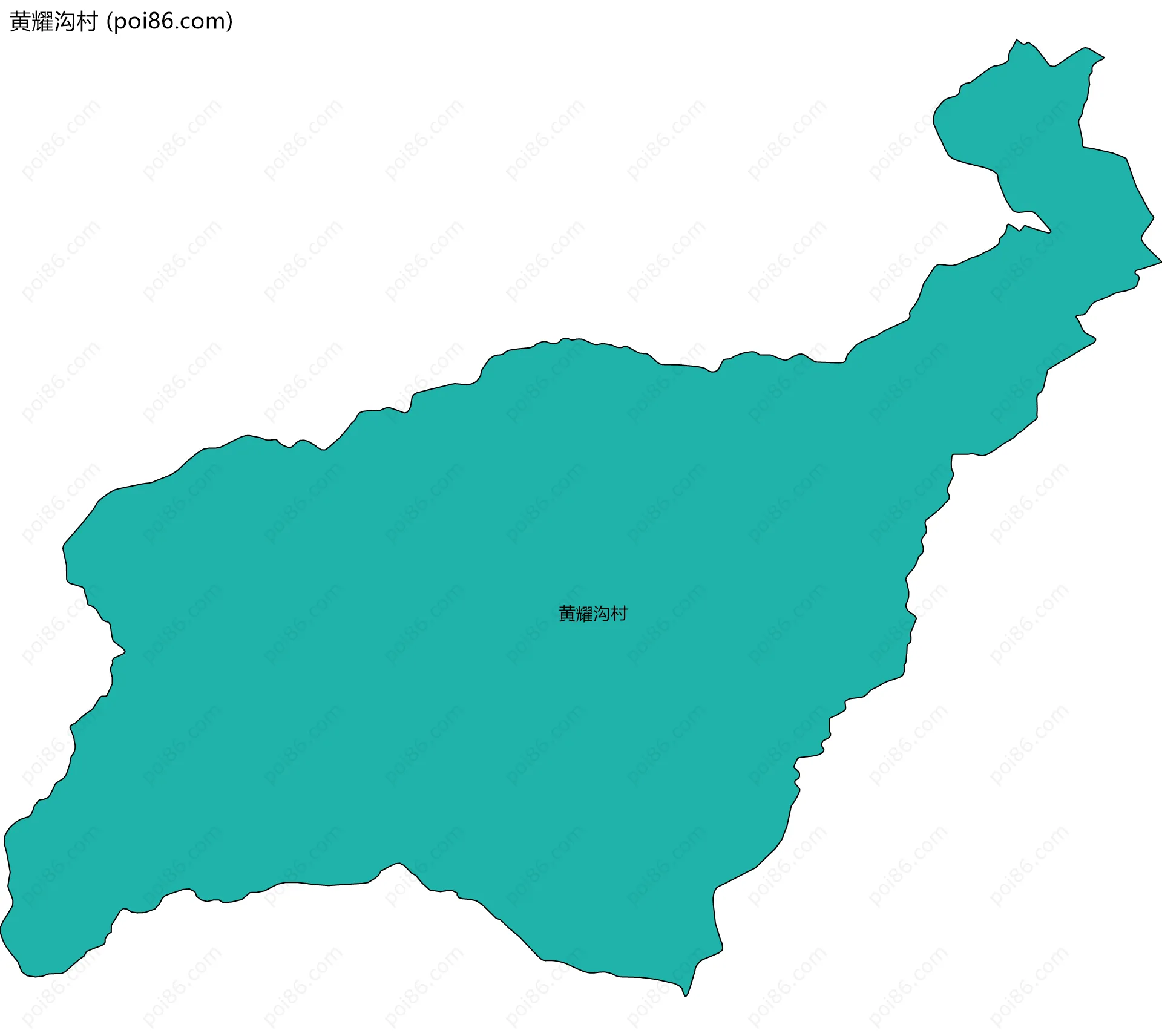 黄耀沟村边界地图