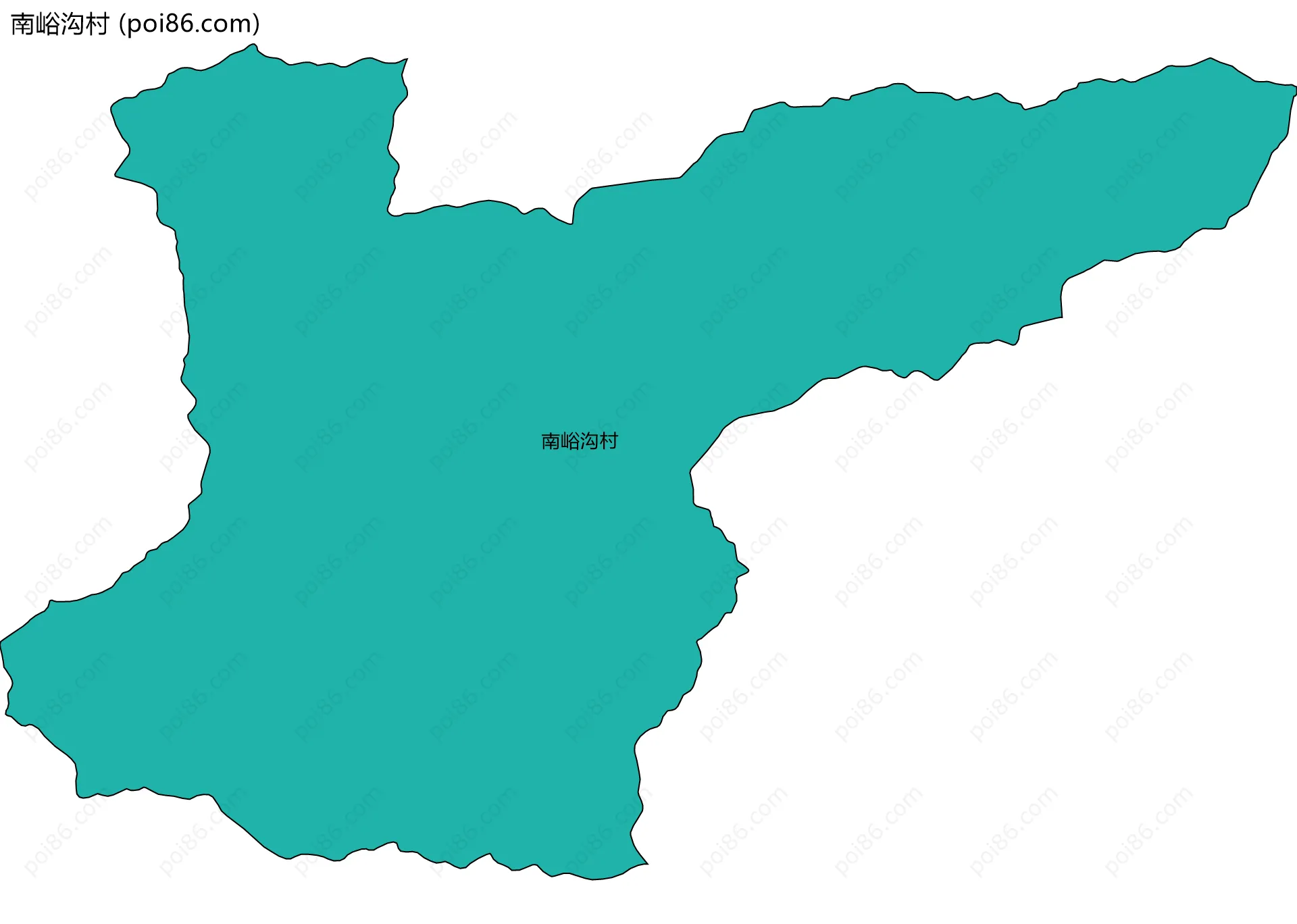 南峪沟村边界地图