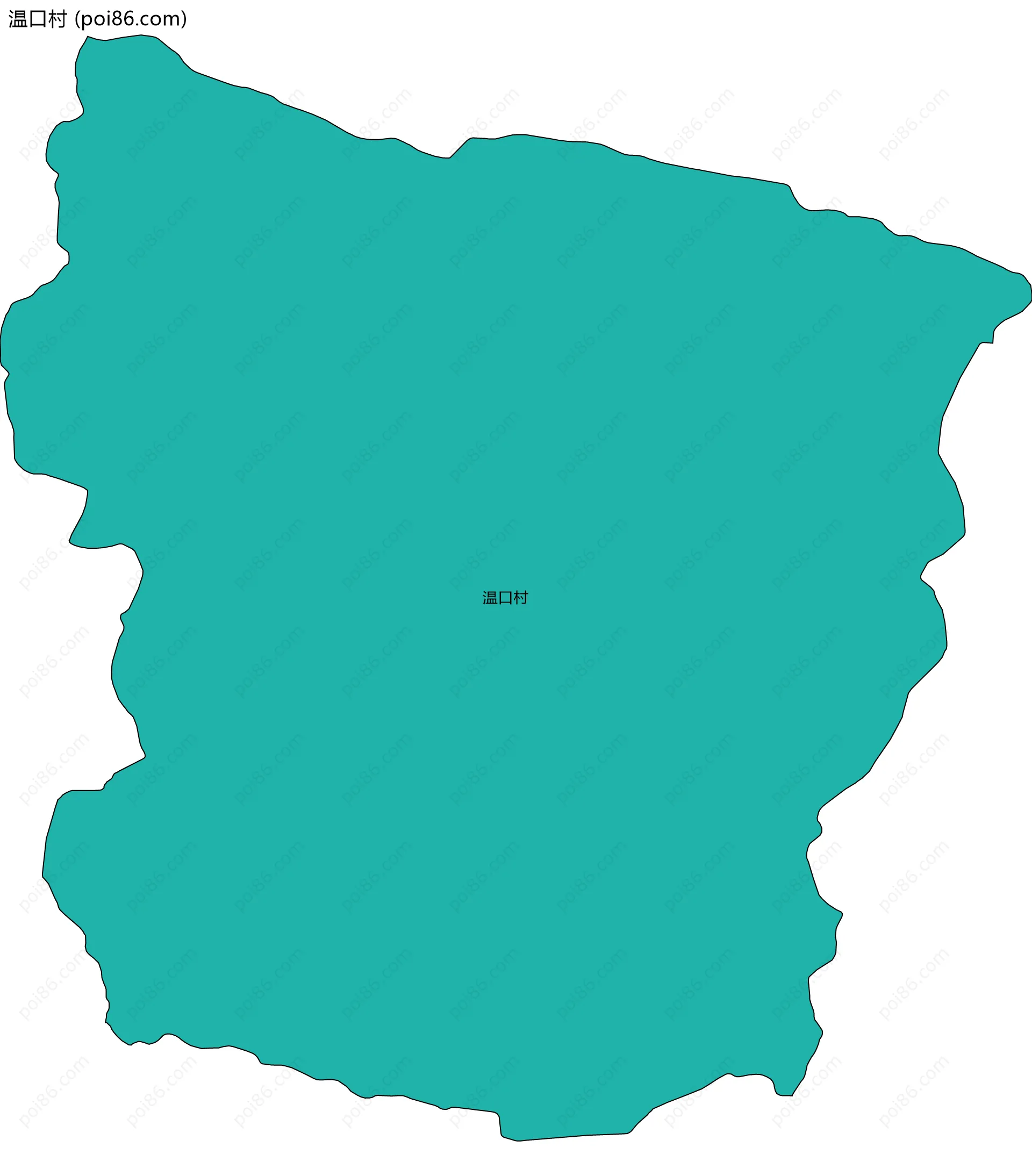 温口村边界地图