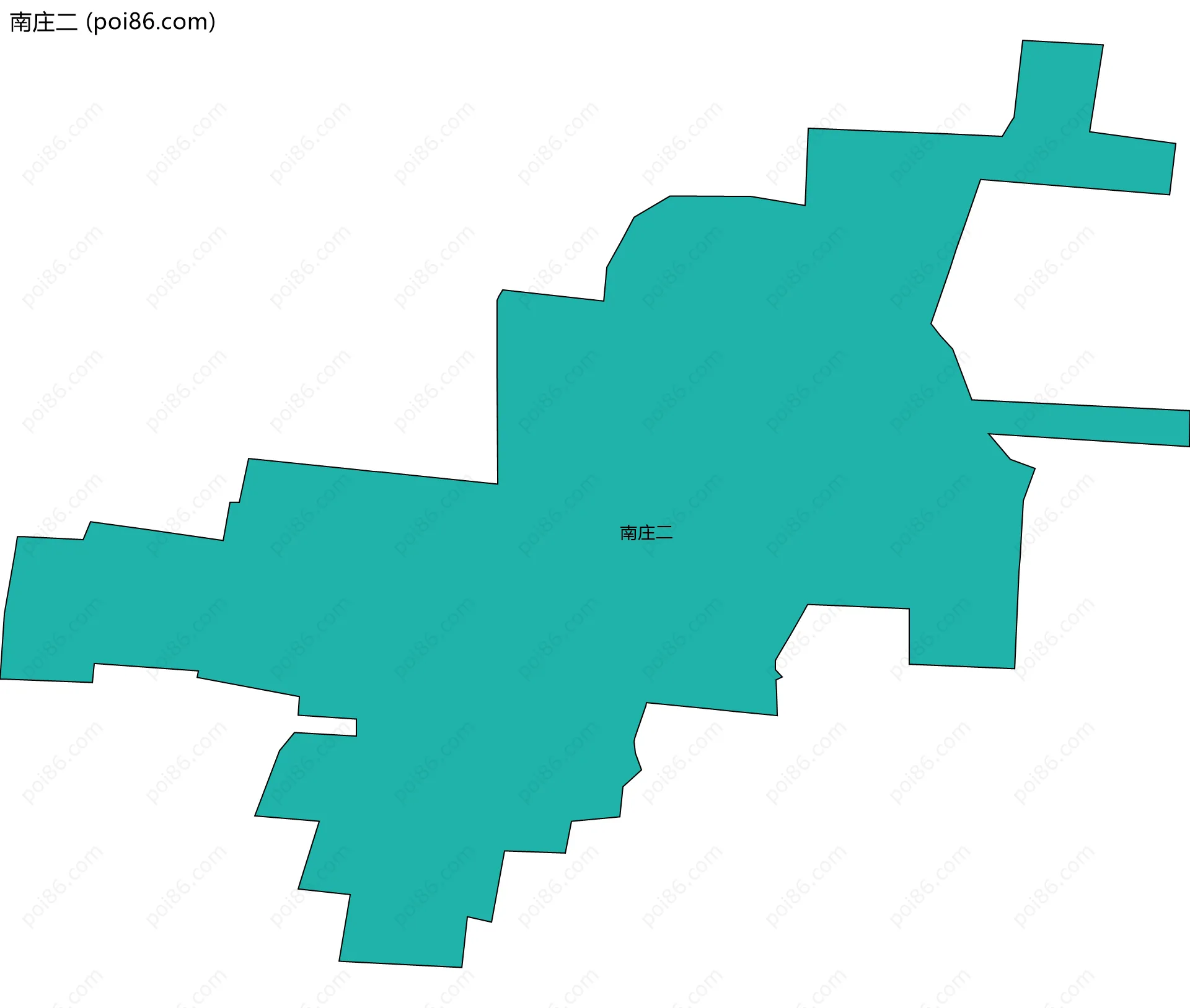 南庄二边界地图
