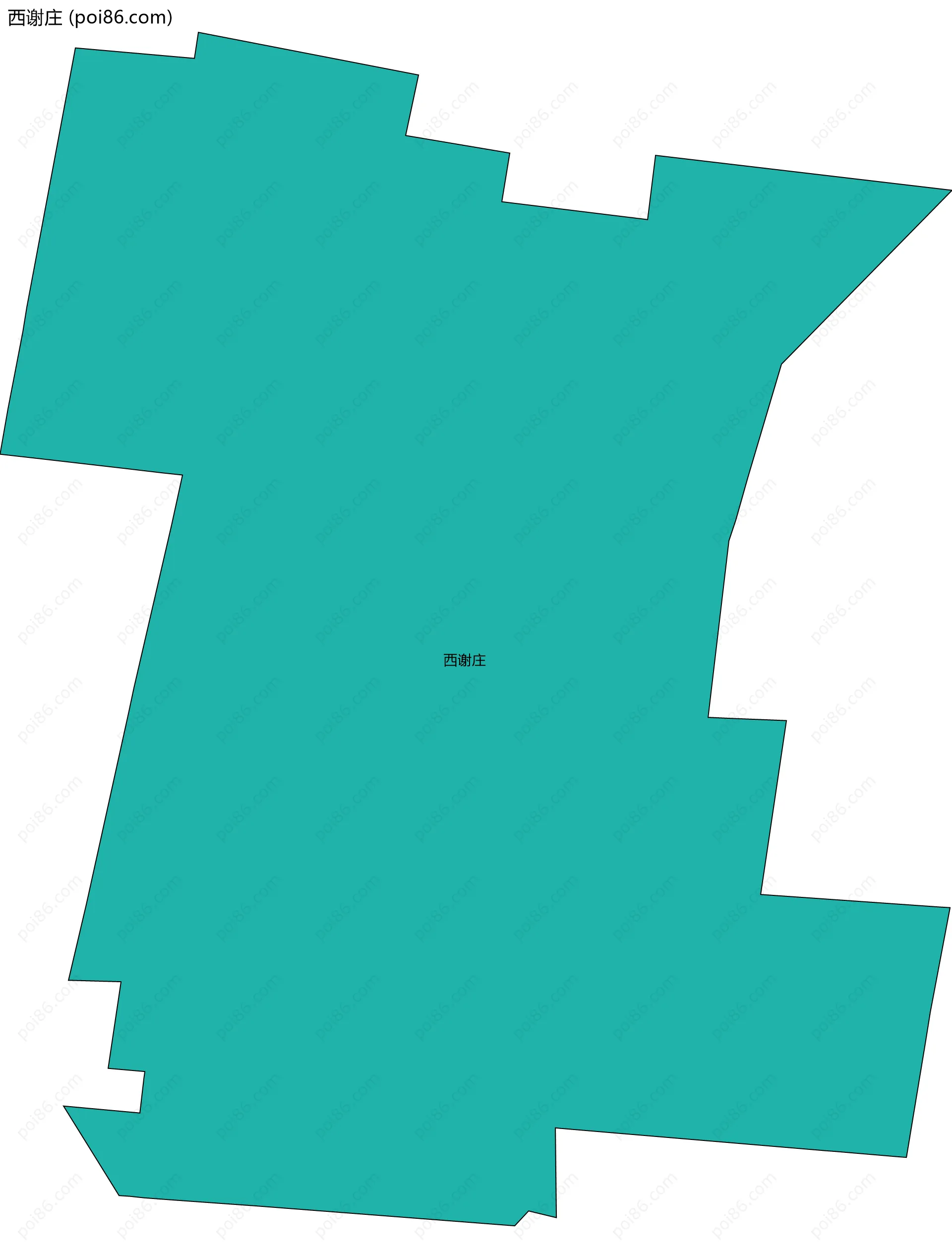 西谢庄边界地图