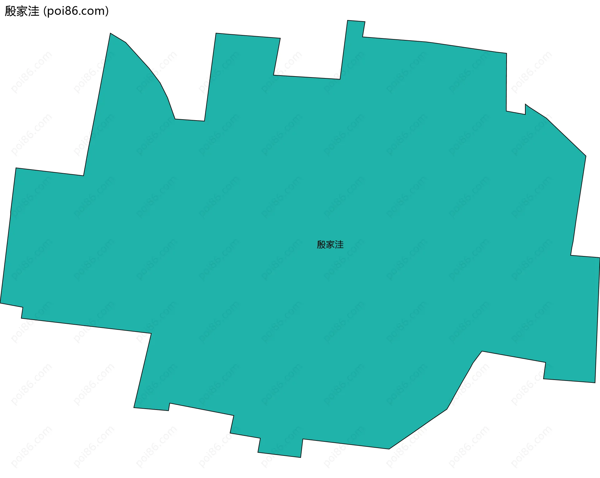 殷家洼边界地图