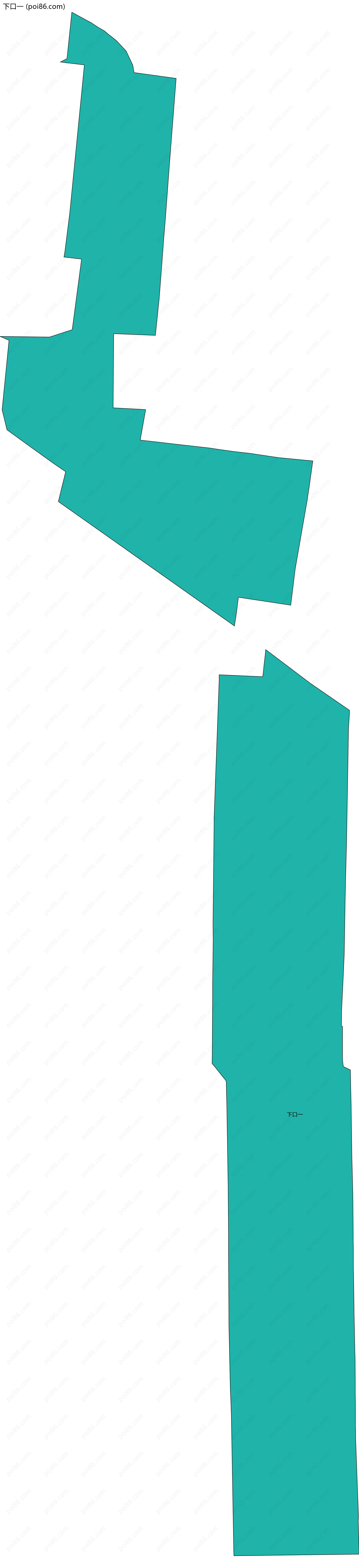 下口一边界地图