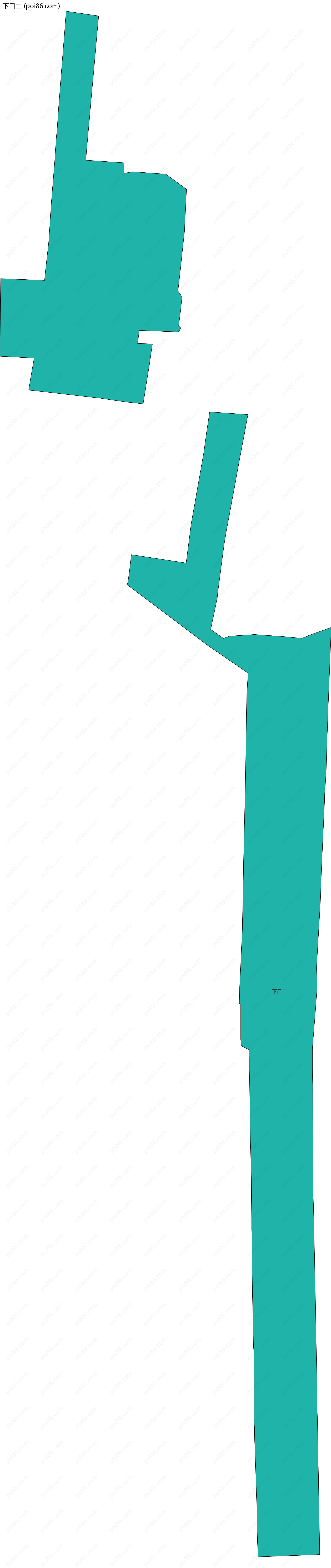 下口二边界地图