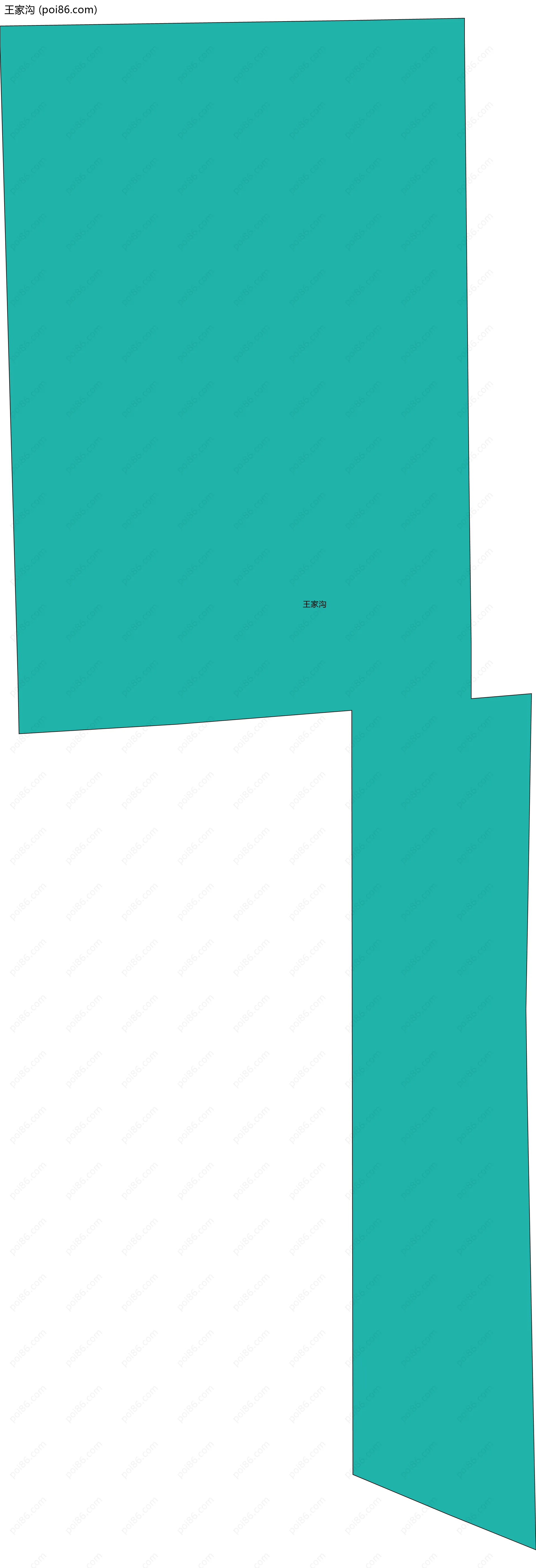 王家沟边界地图