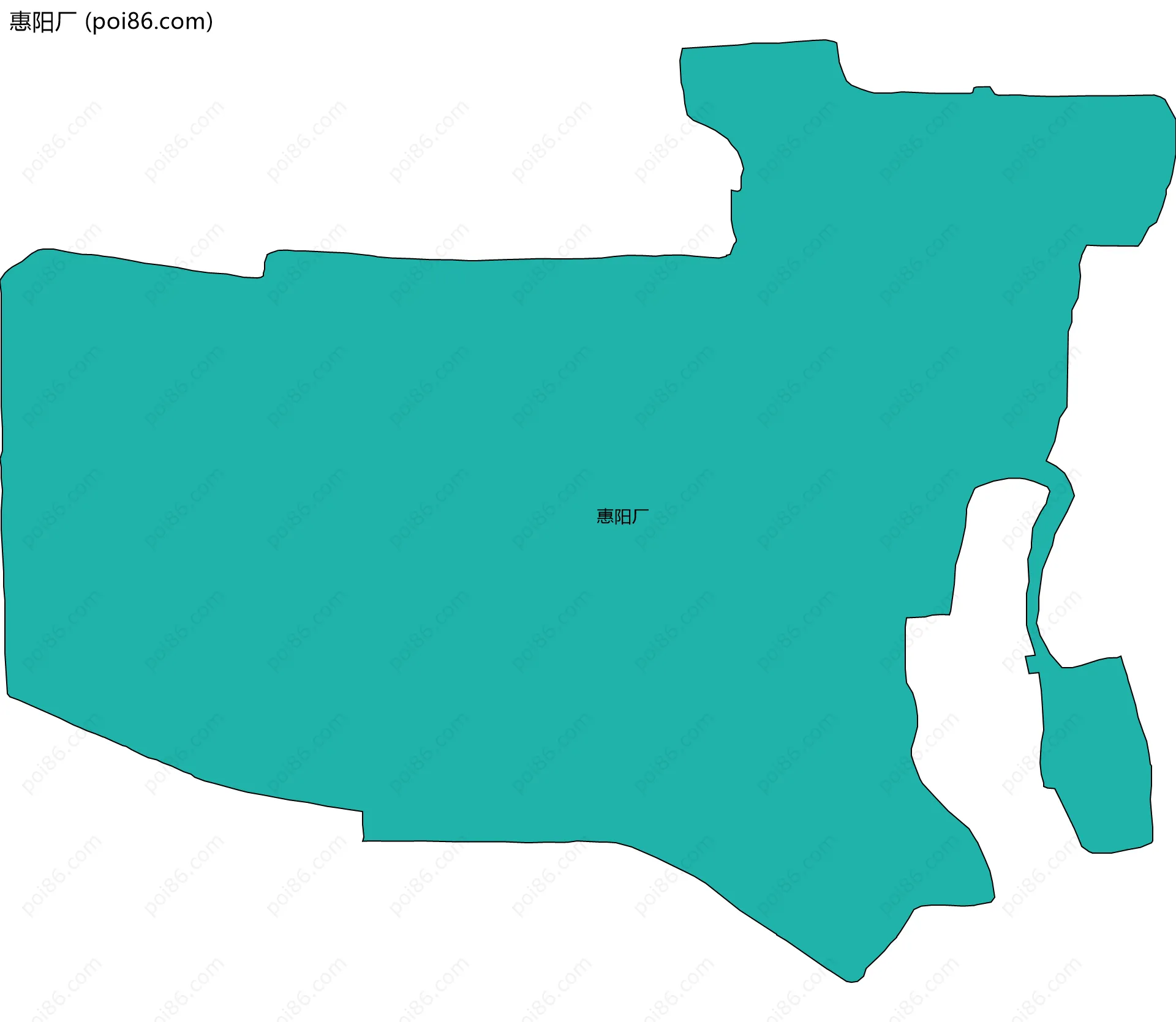 惠阳厂边界地图