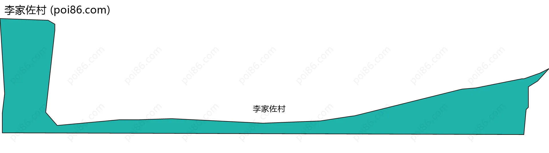李家佐村边界地图
