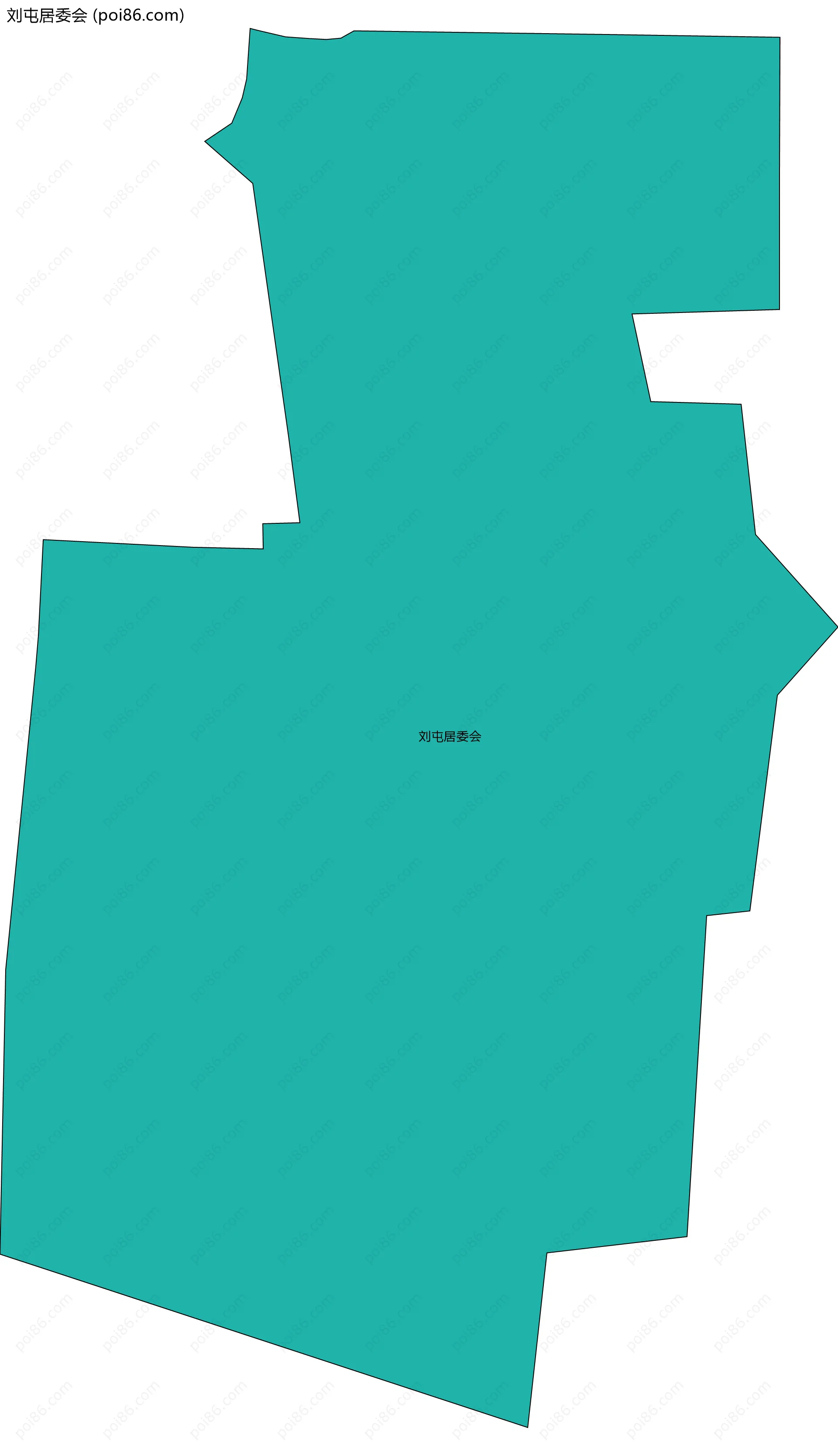 刘屯居委会边界地图