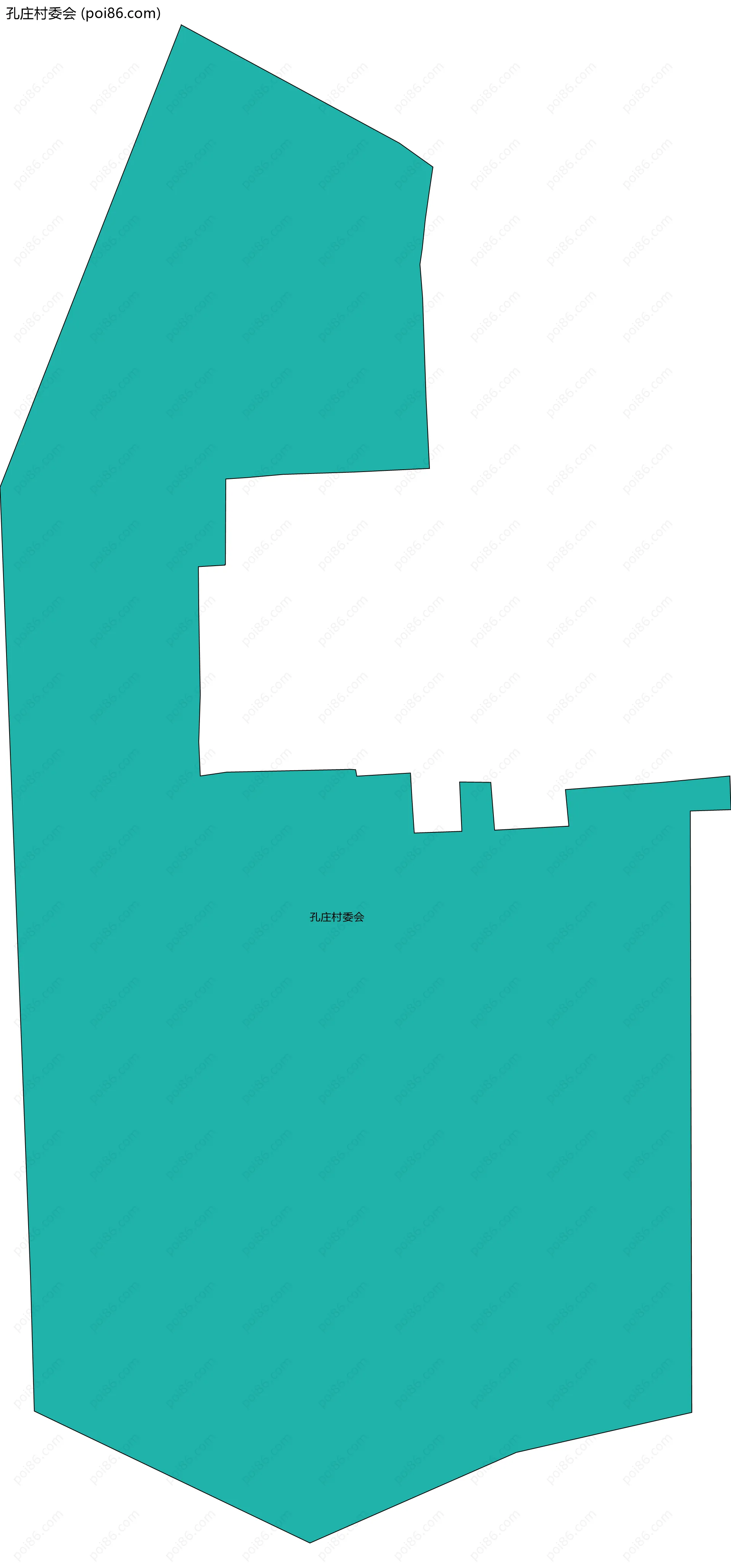 孔庄村委会边界地图