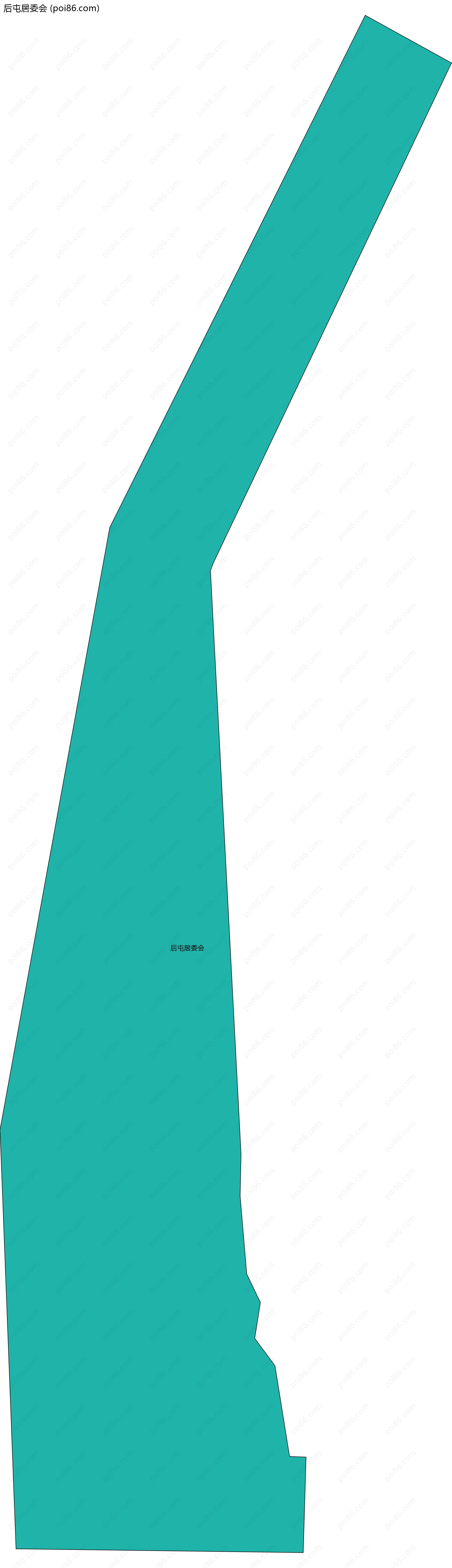 后屯居委会边界地图