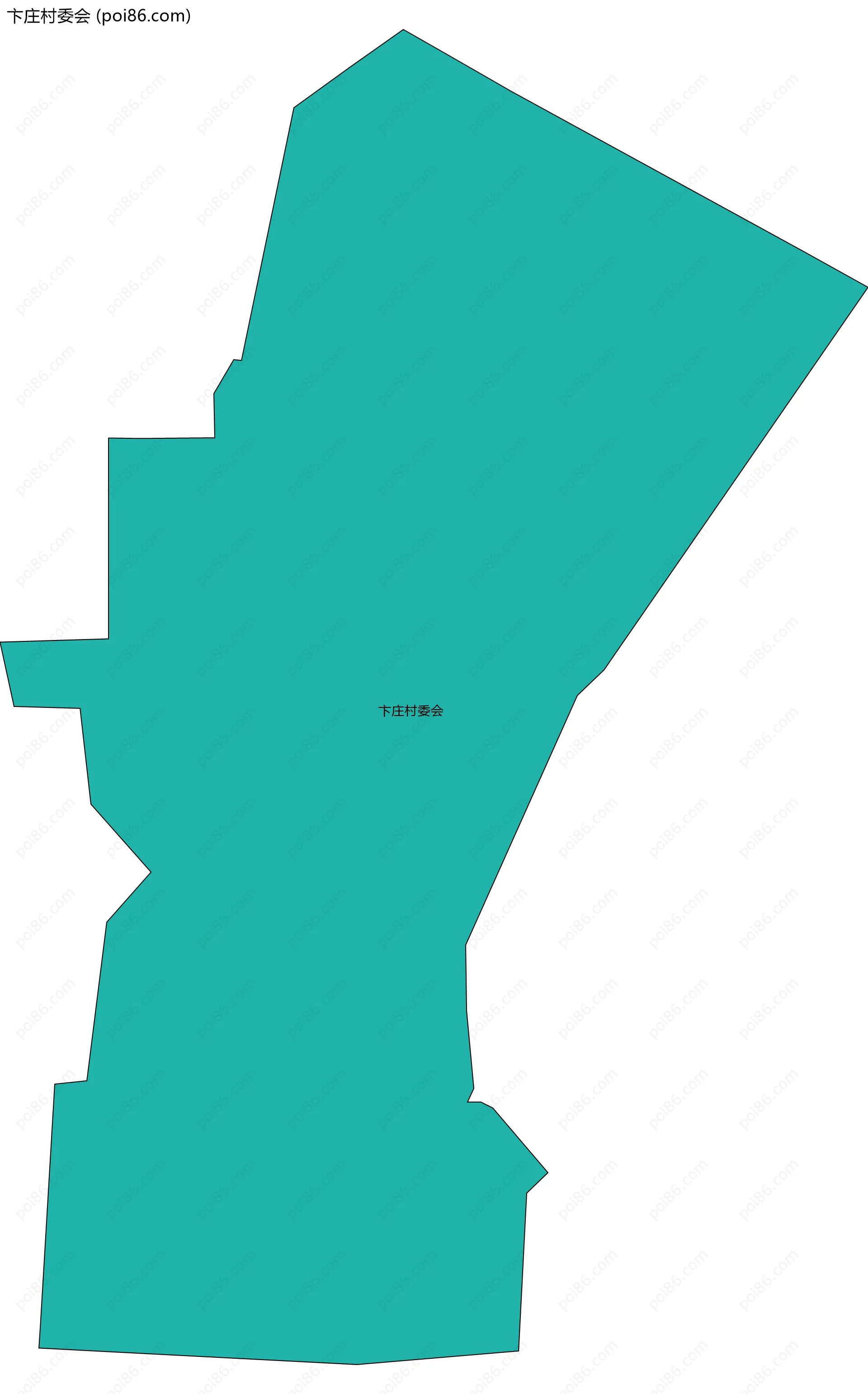 卞庄村委会边界地图