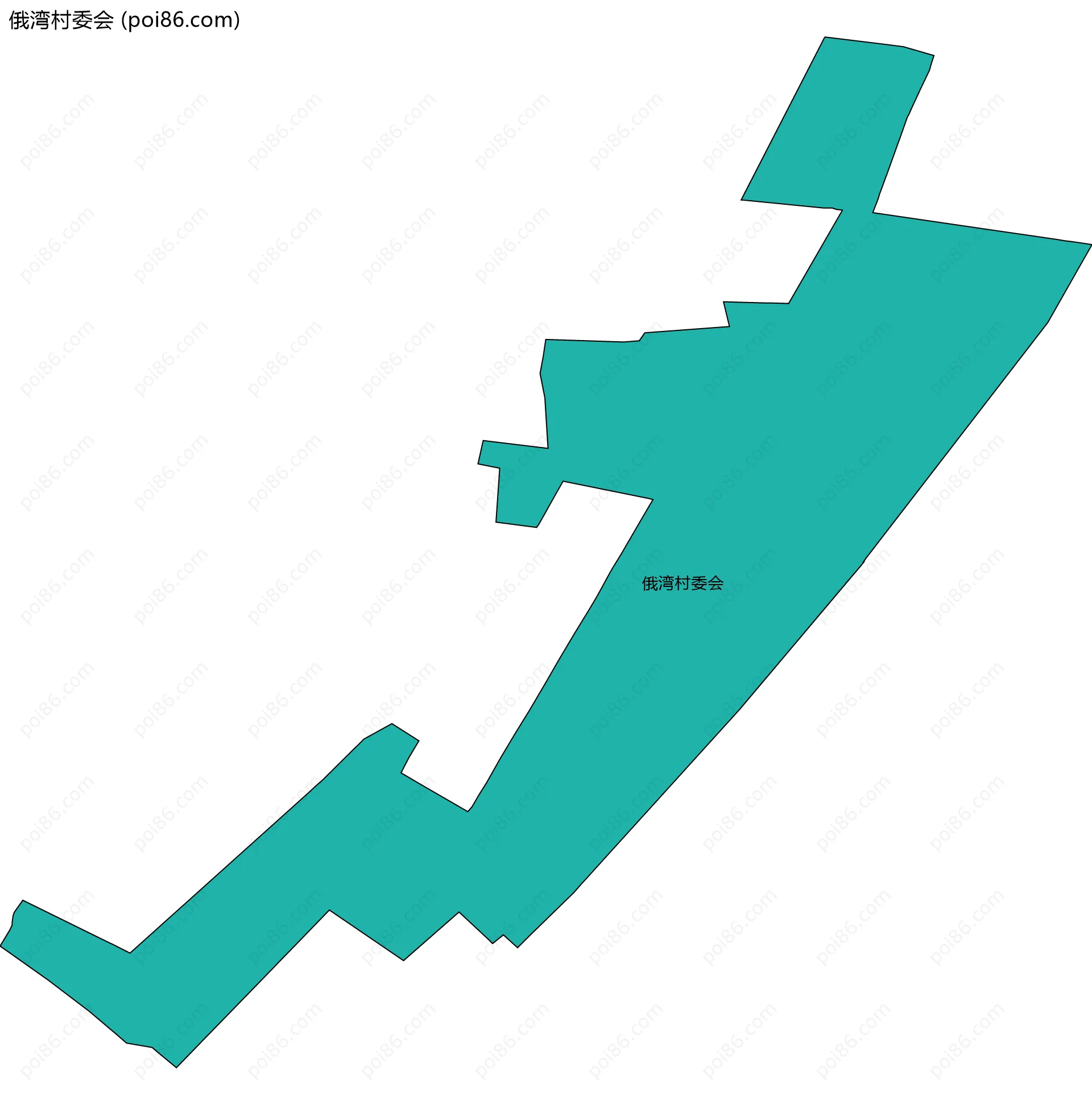俄湾村委会边界地图