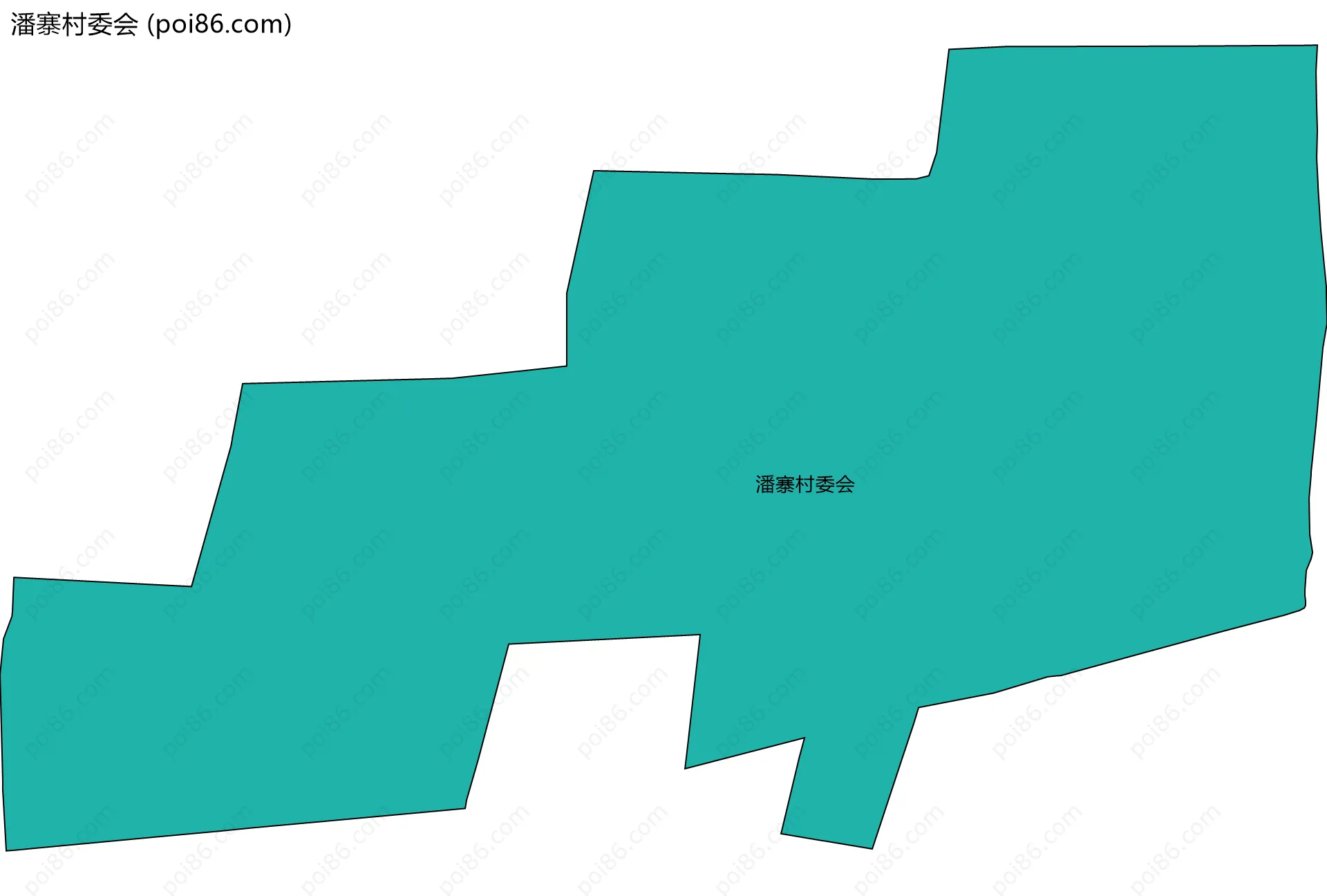 潘寨村委会边界地图