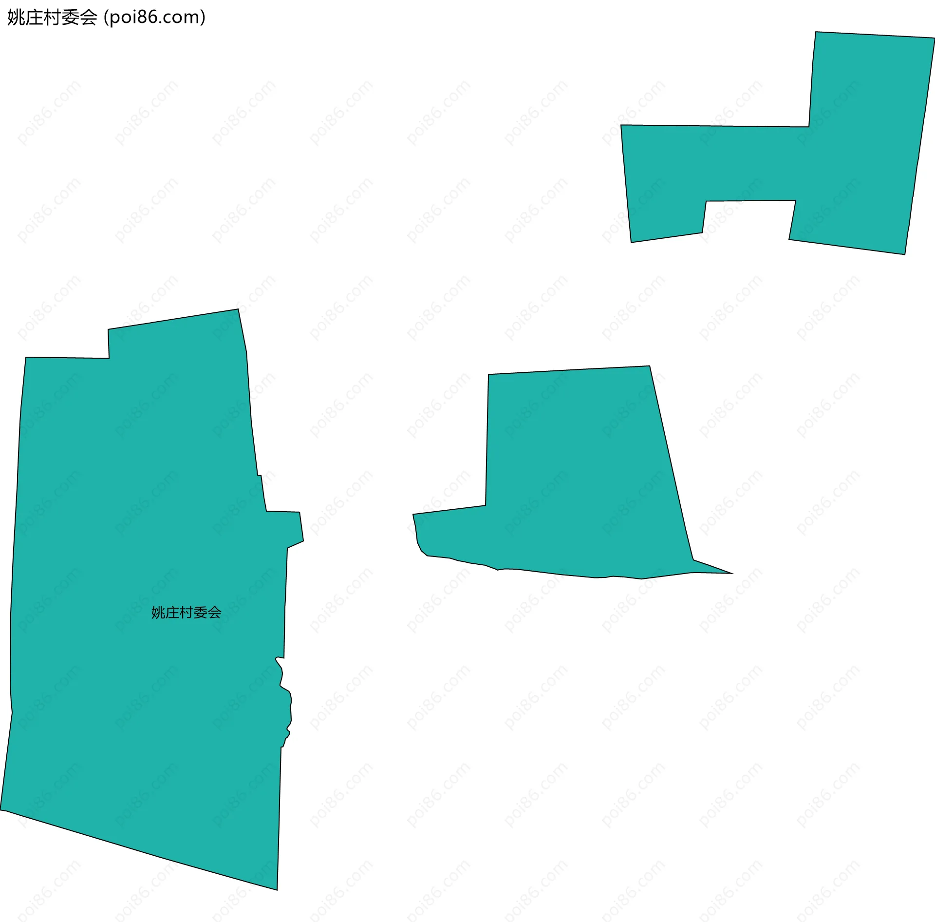姚庄村委会边界地图