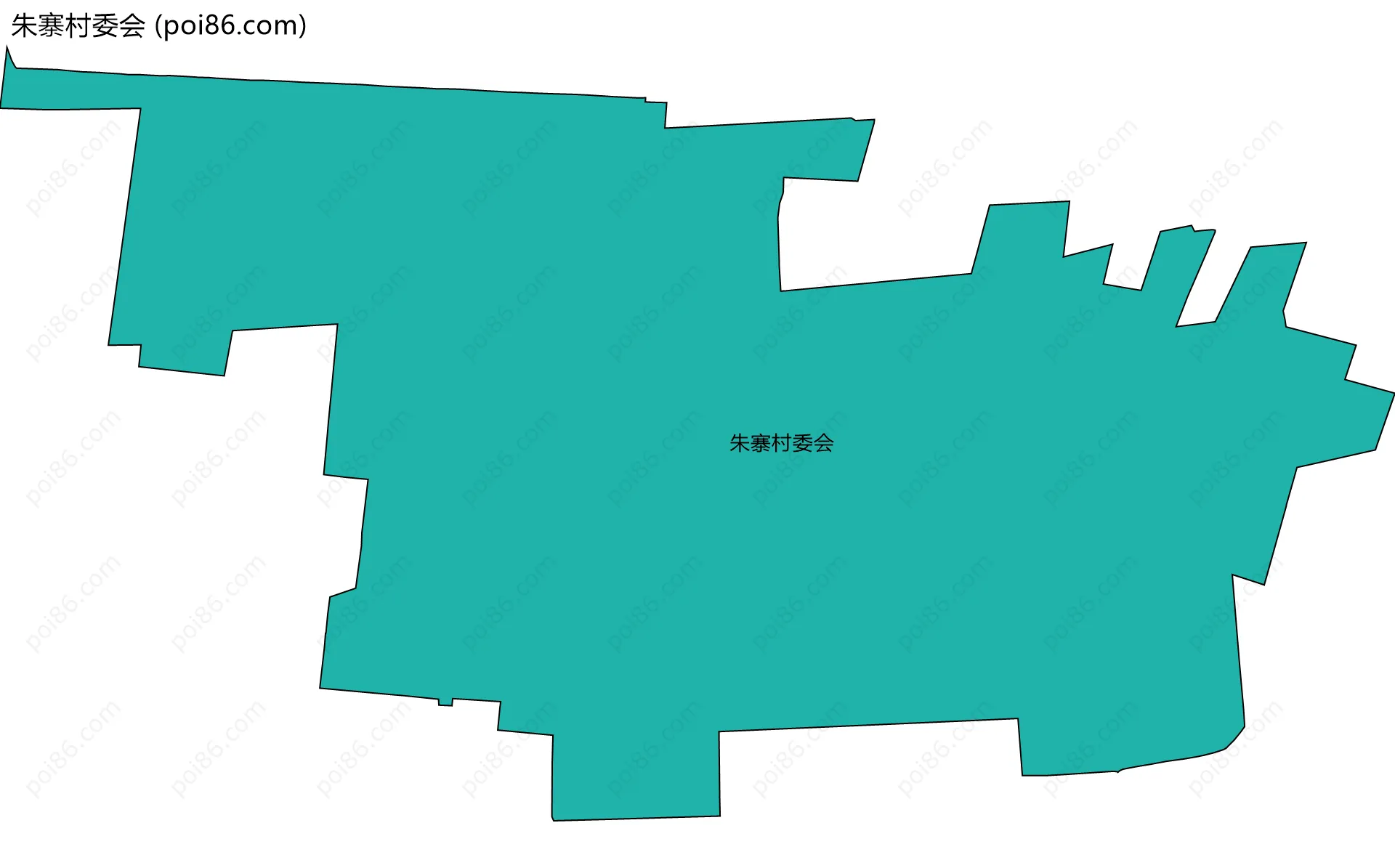 朱寨村委会边界地图
