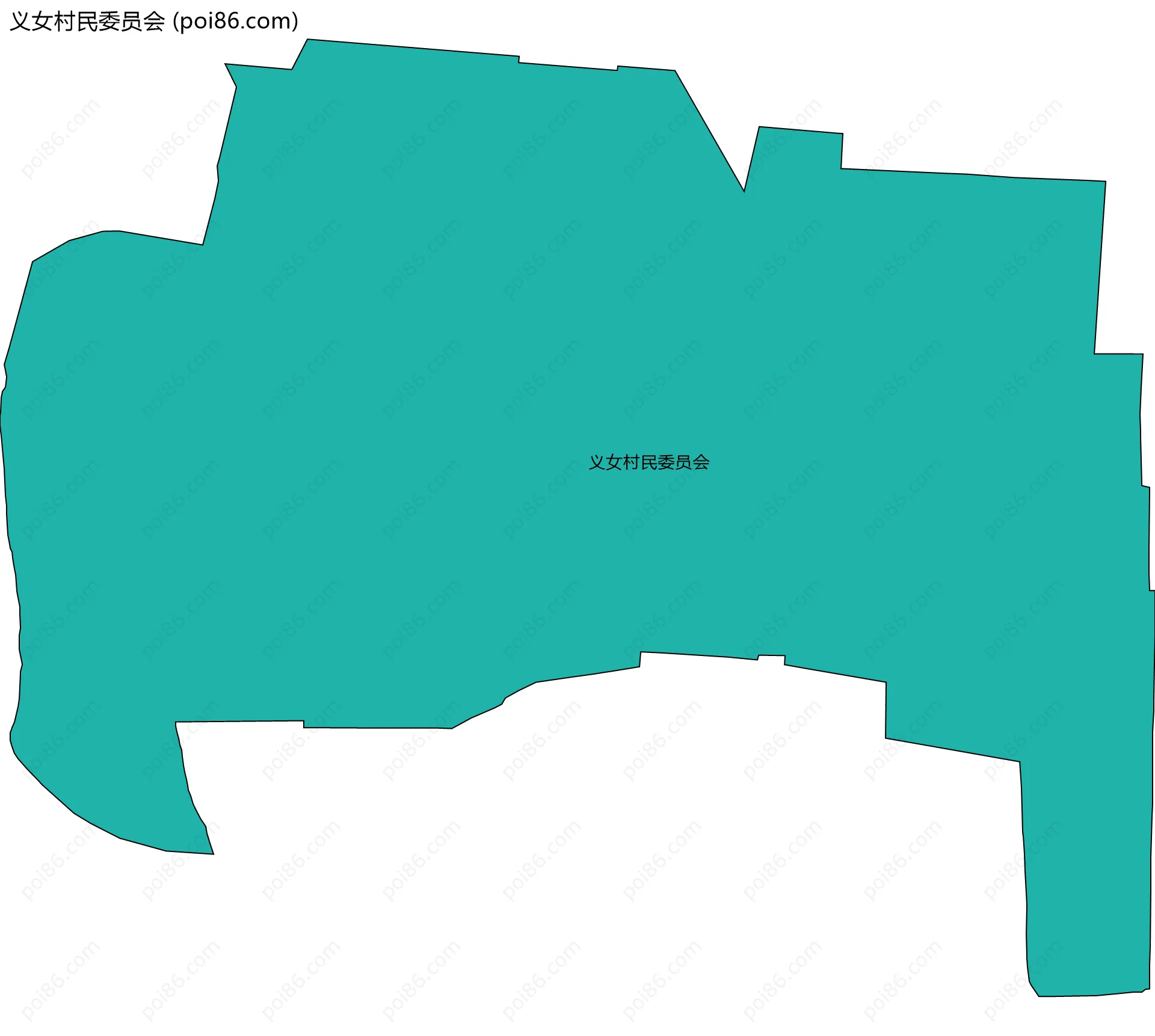 义女村民委员会边界地图