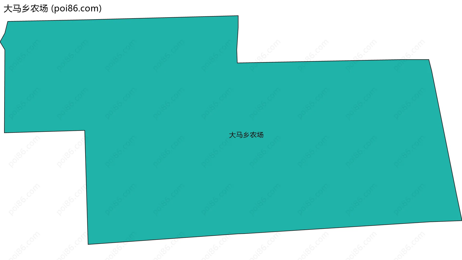大马乡农场边界地图