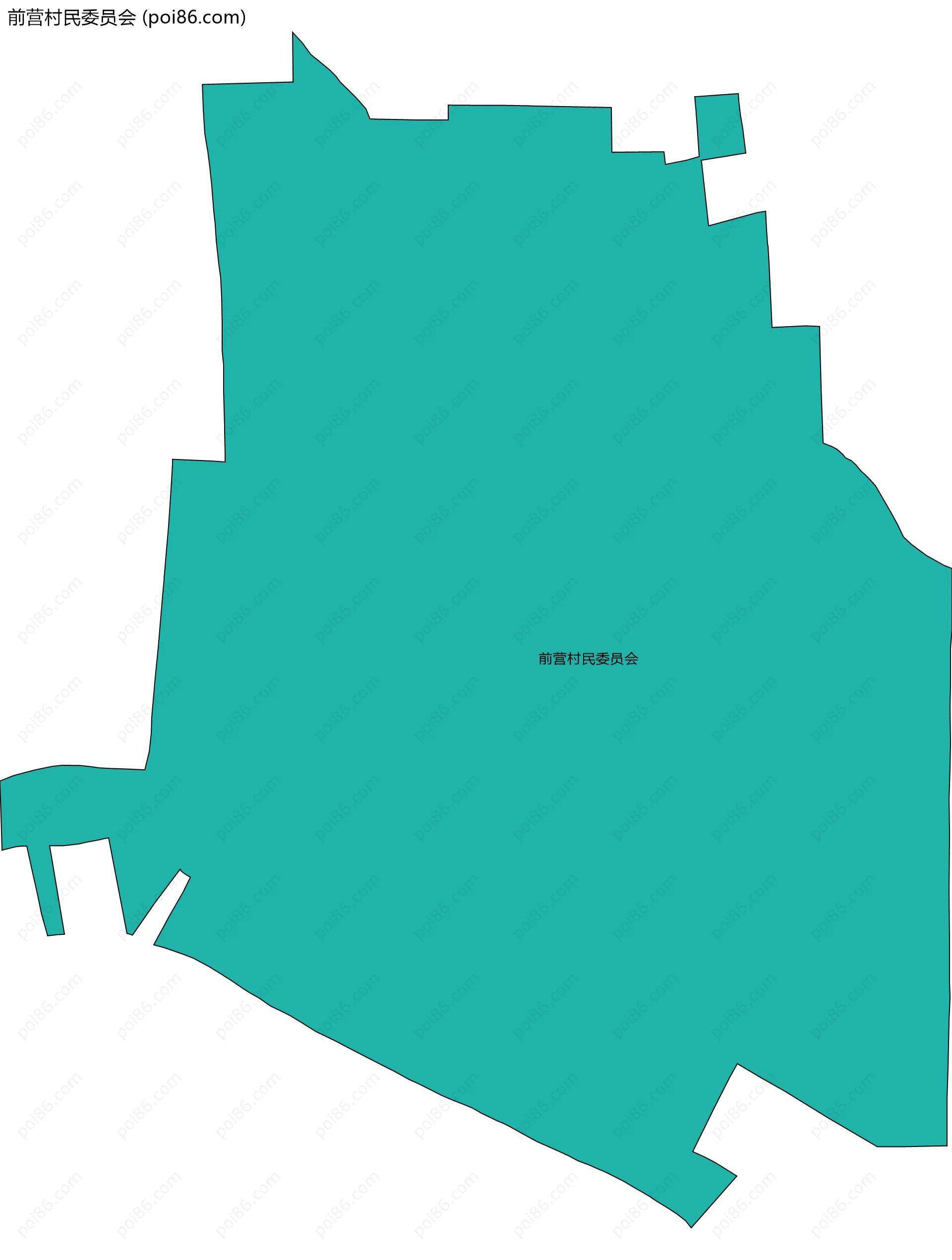 前营村民委员会边界地图