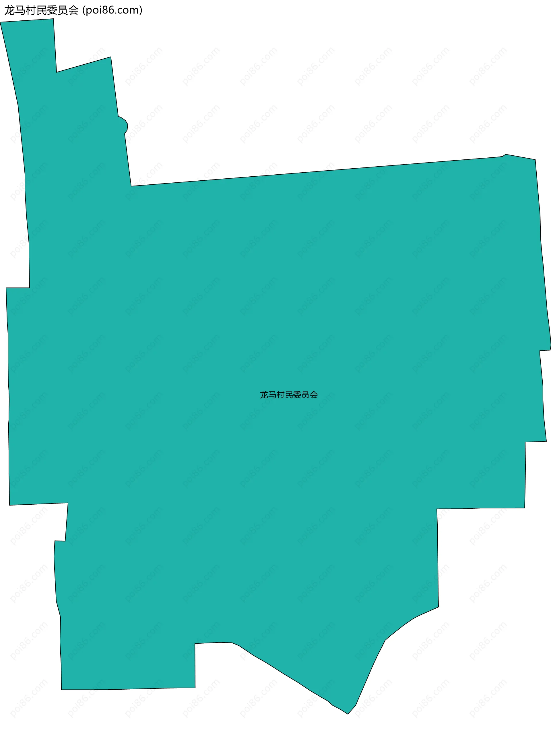 龙马村民委员会边界地图