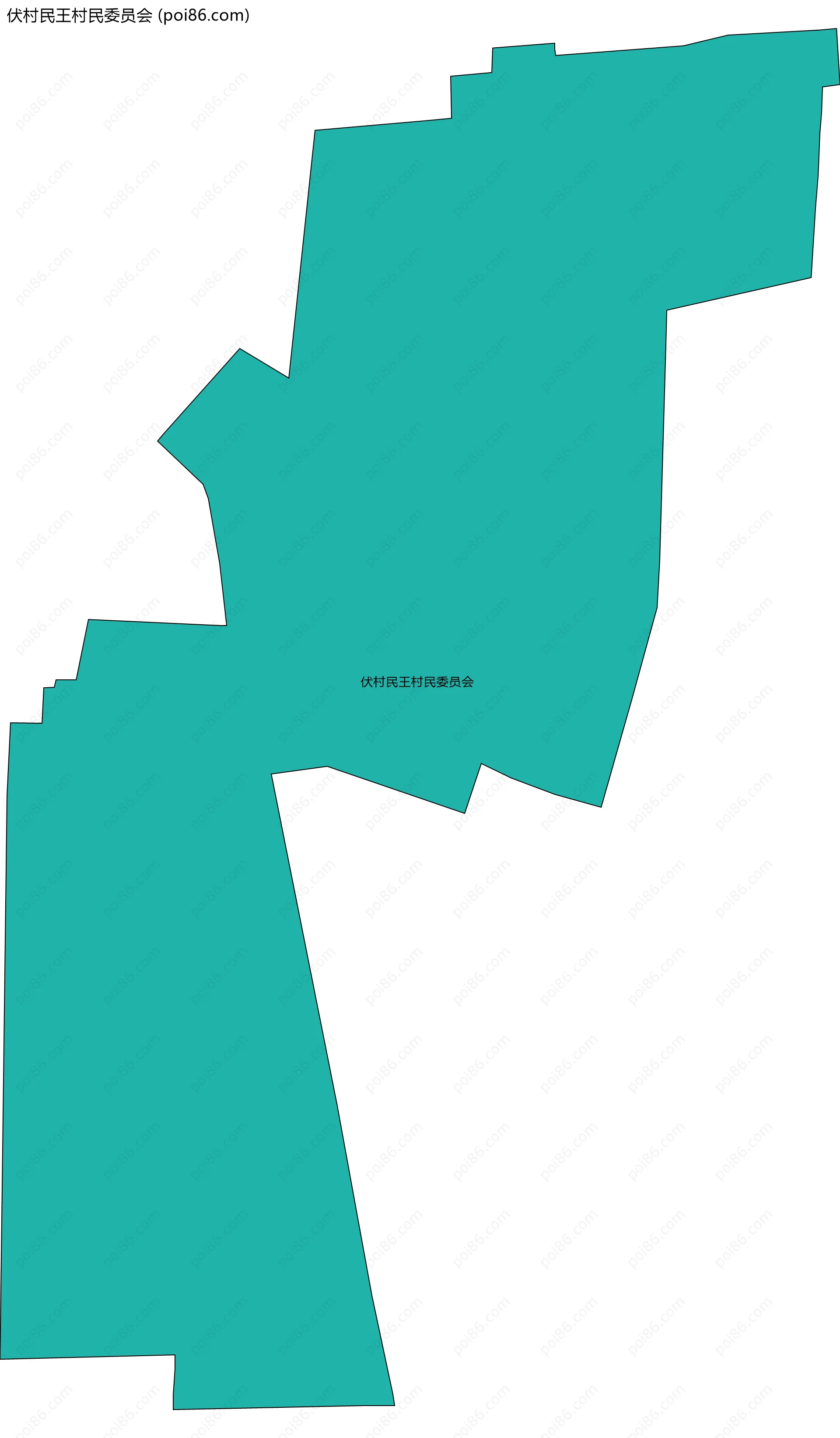 伏村民王村民委员会边界地图