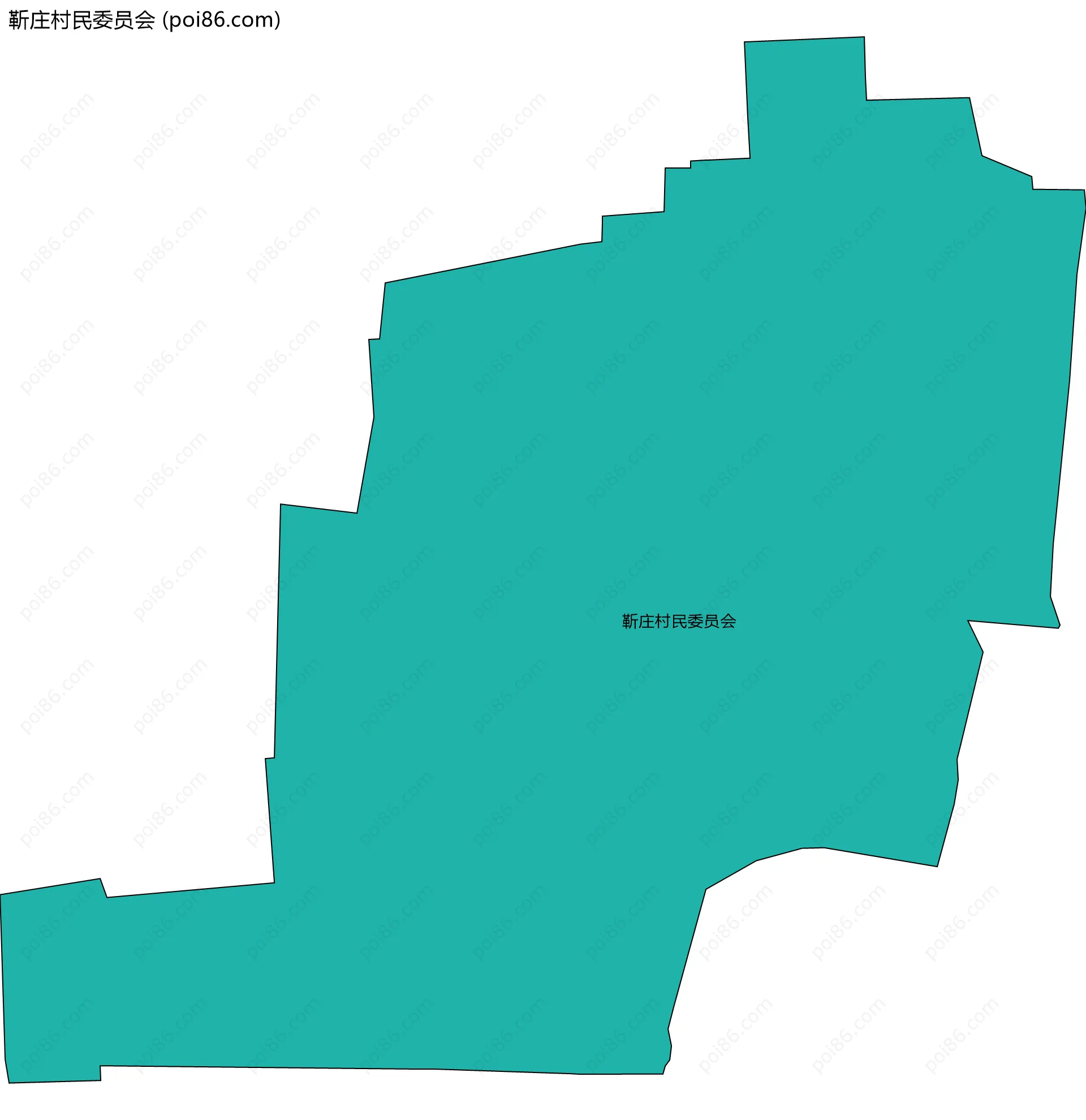 靳庄村民委员会边界地图