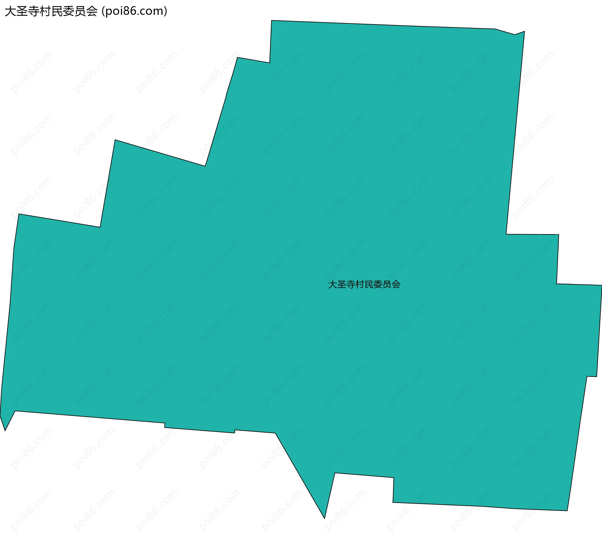 大圣寺村民委员会边界地图