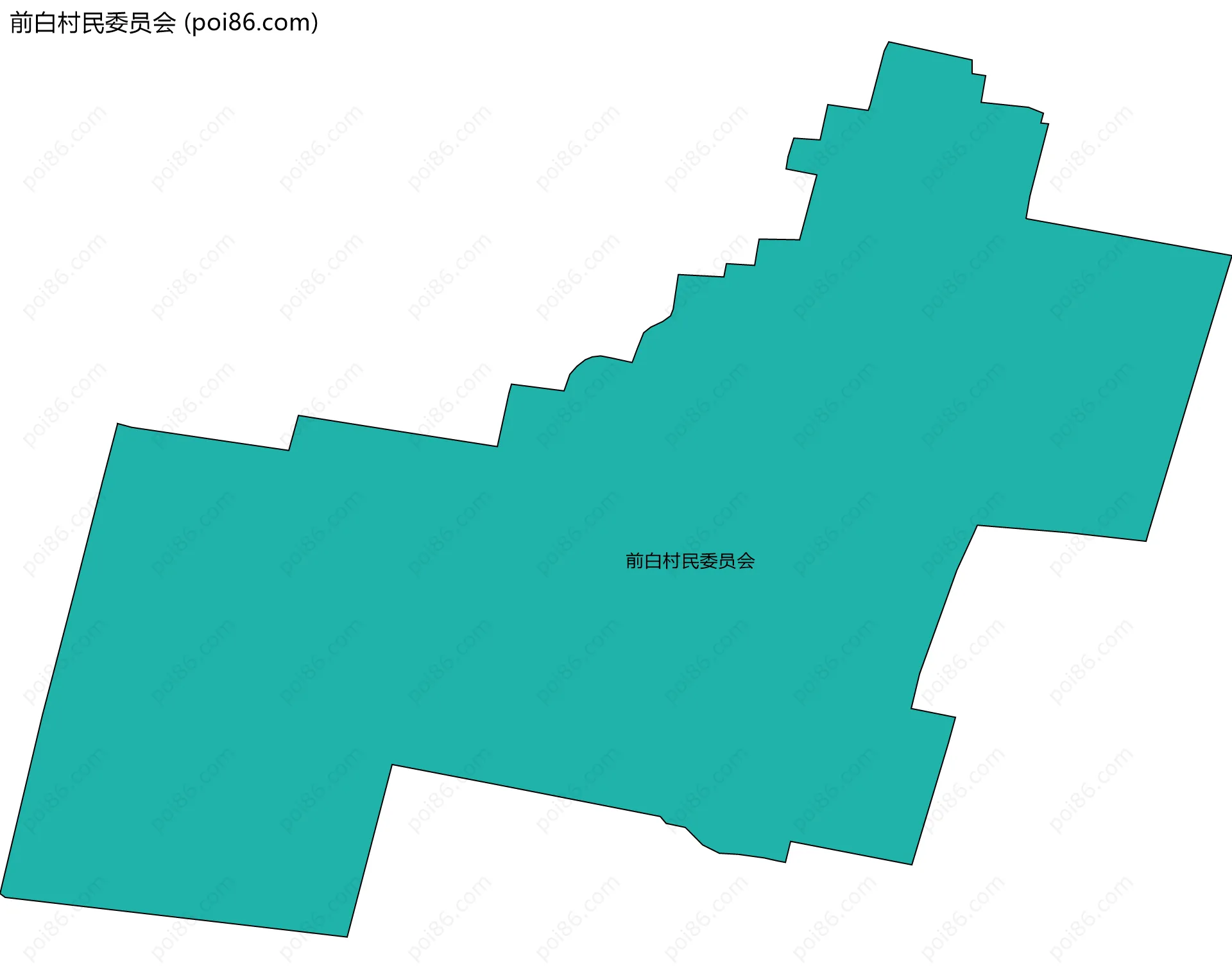 前白村民委员会边界地图