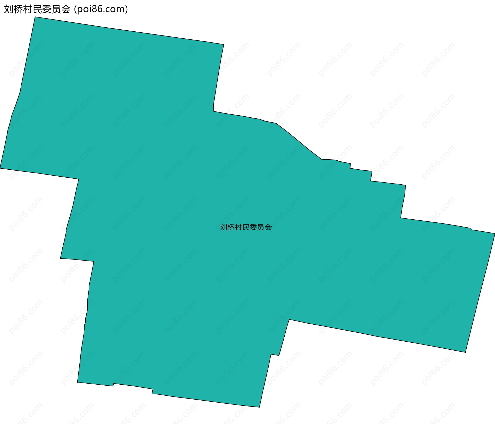 刘桥村民委员会边界地图