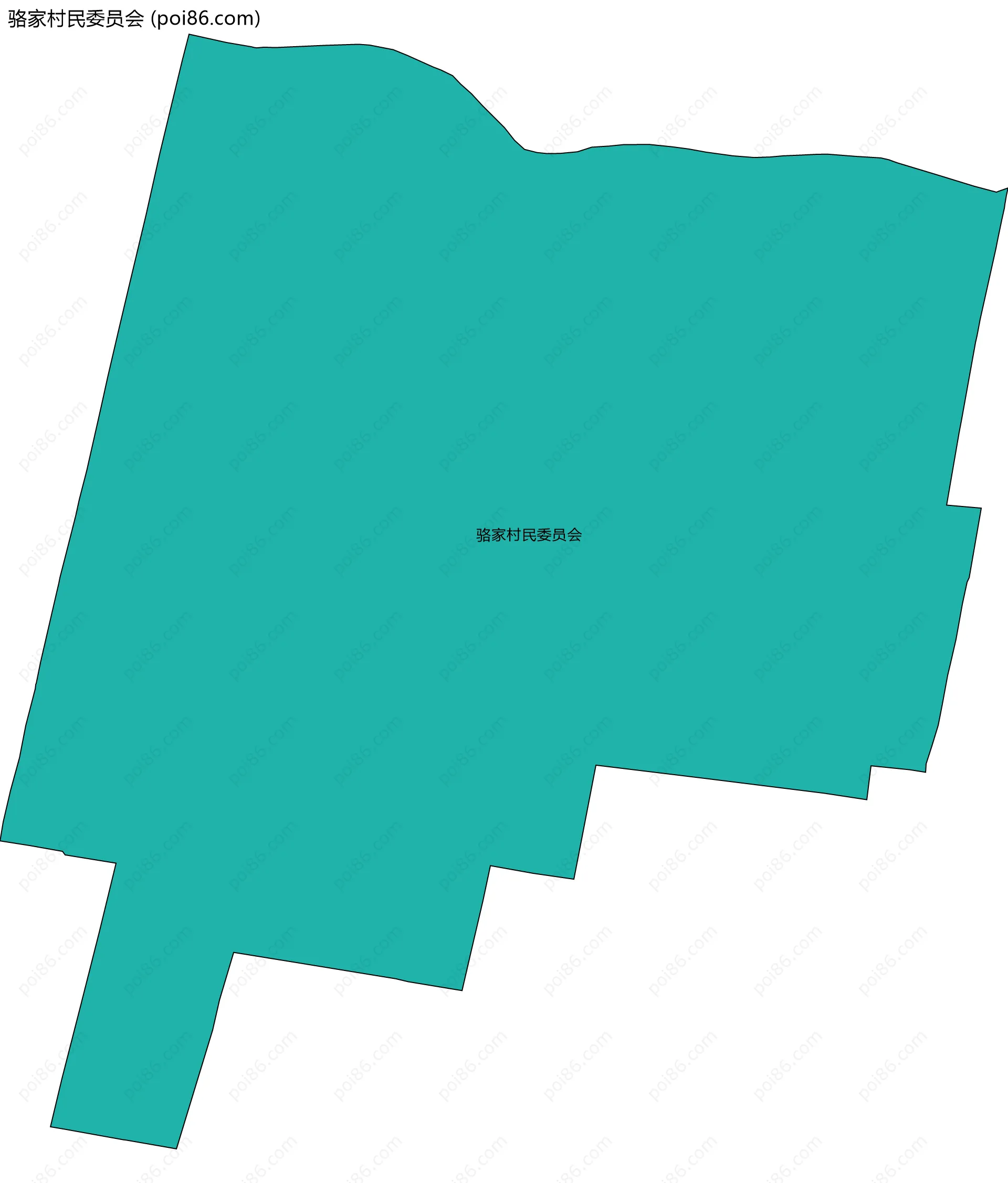 骆家村民委员会边界地图