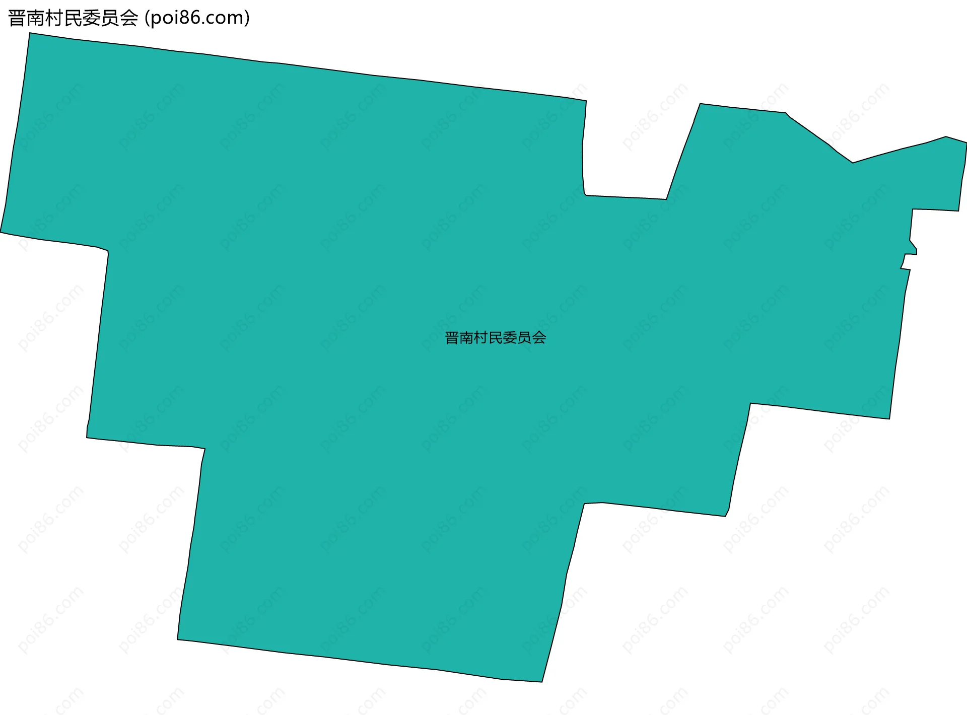 晋南村民委员会边界地图